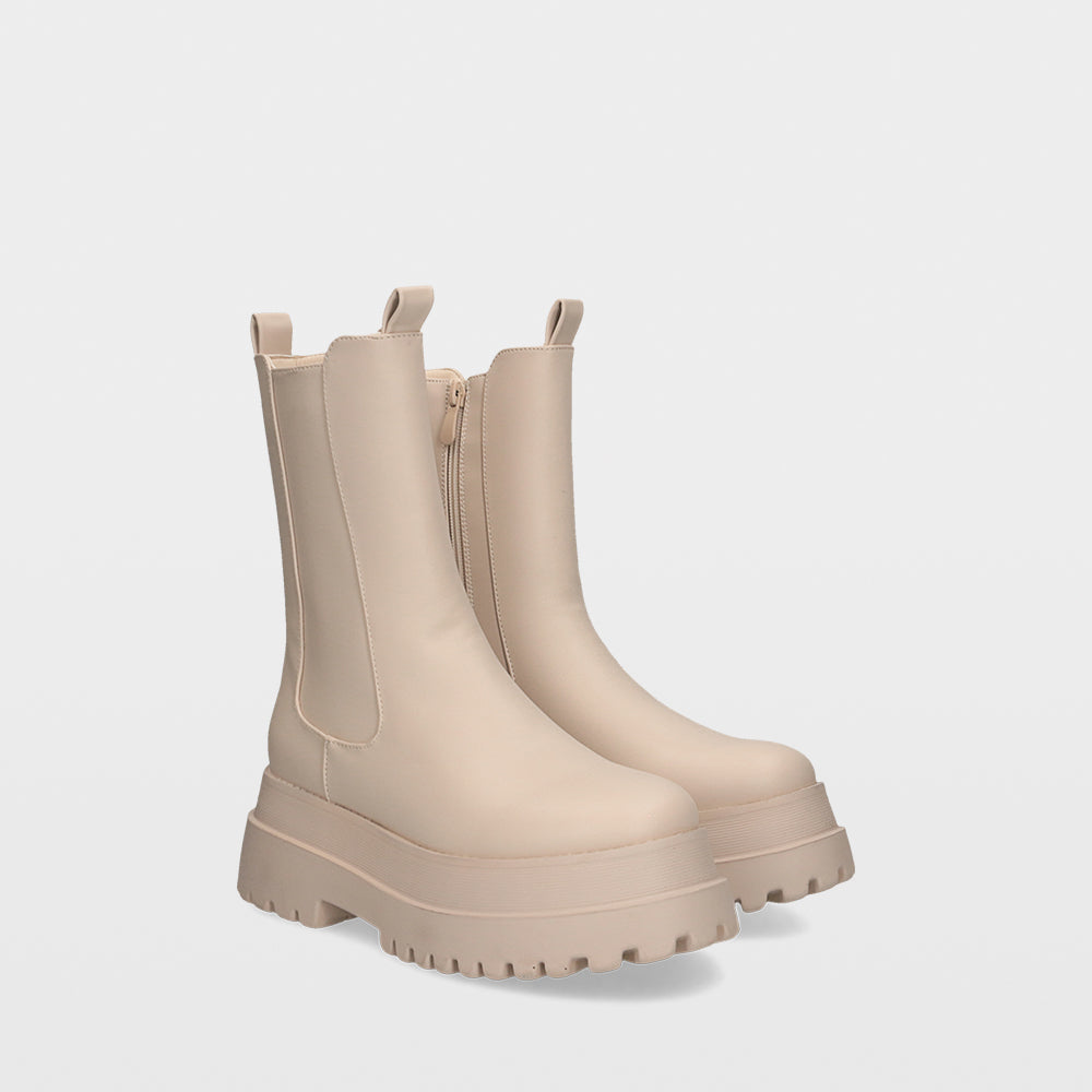 Ulanka Gummy Boots Deane - Rubberized platform ankle boots