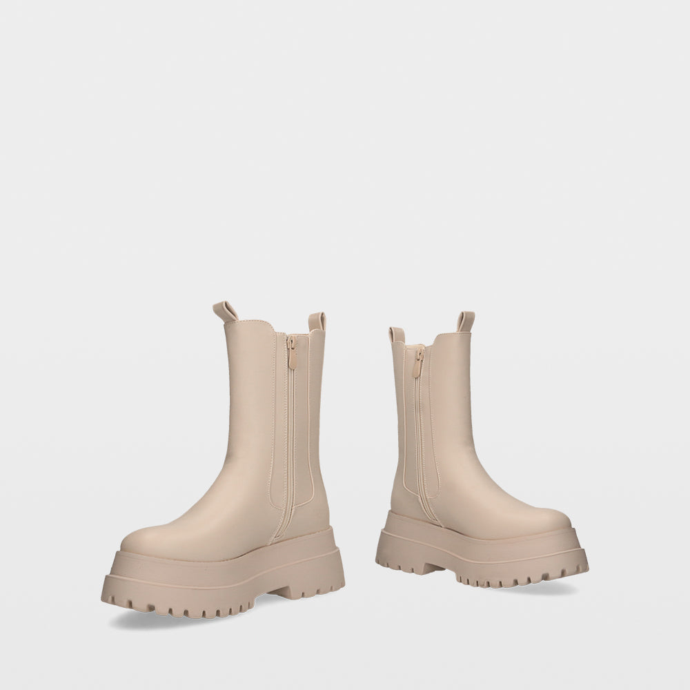 Ulanka Gummy Boots Deane - Rubberized platform ankle boots