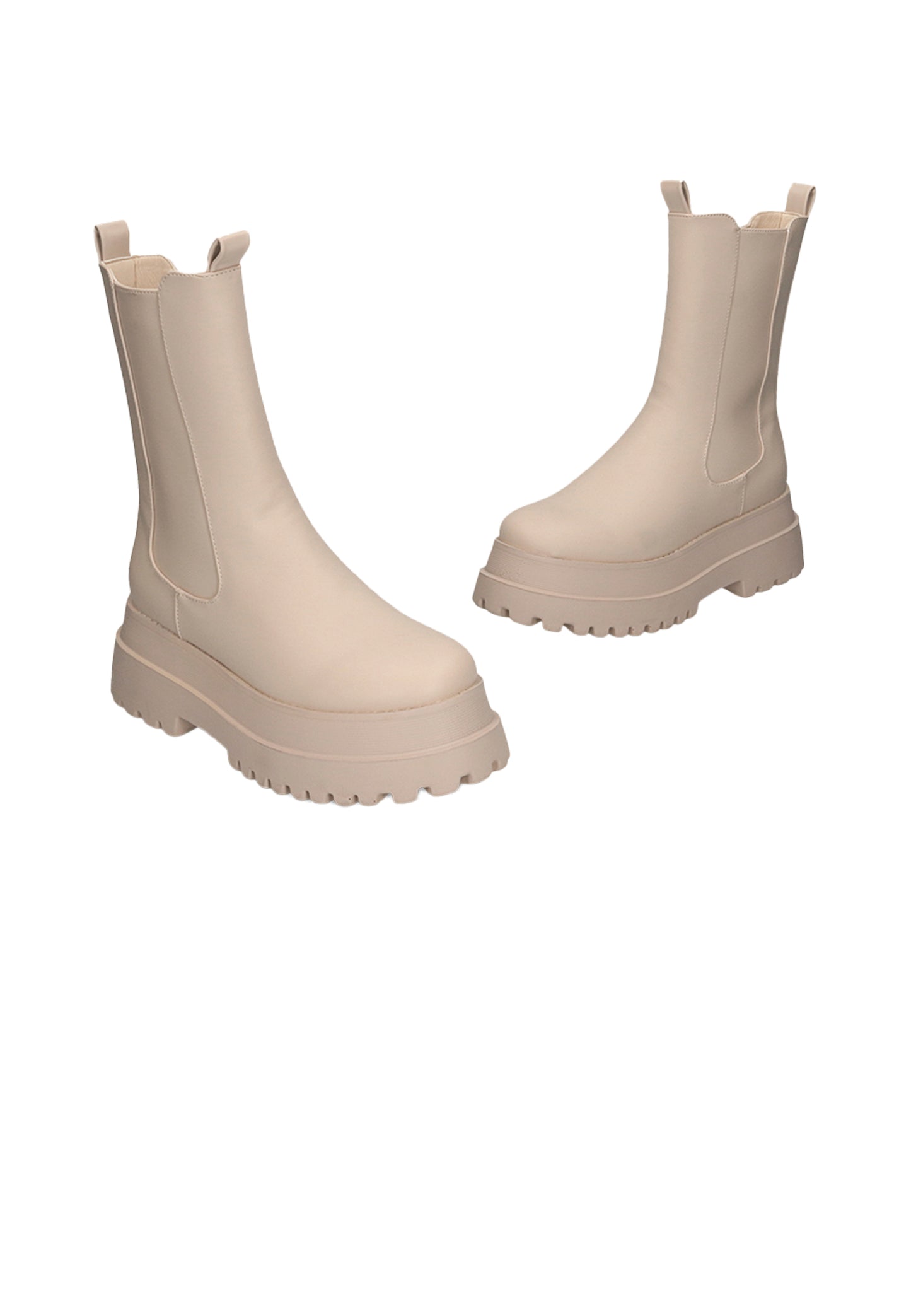 Ulanka Gummy Boots Deane - Rubberized platform ankle boots