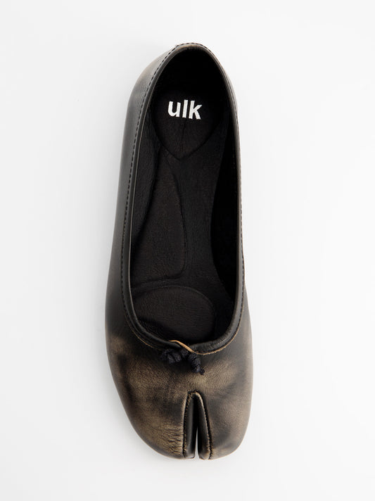 Bailarinas tabi de piel brush - ULK Karva