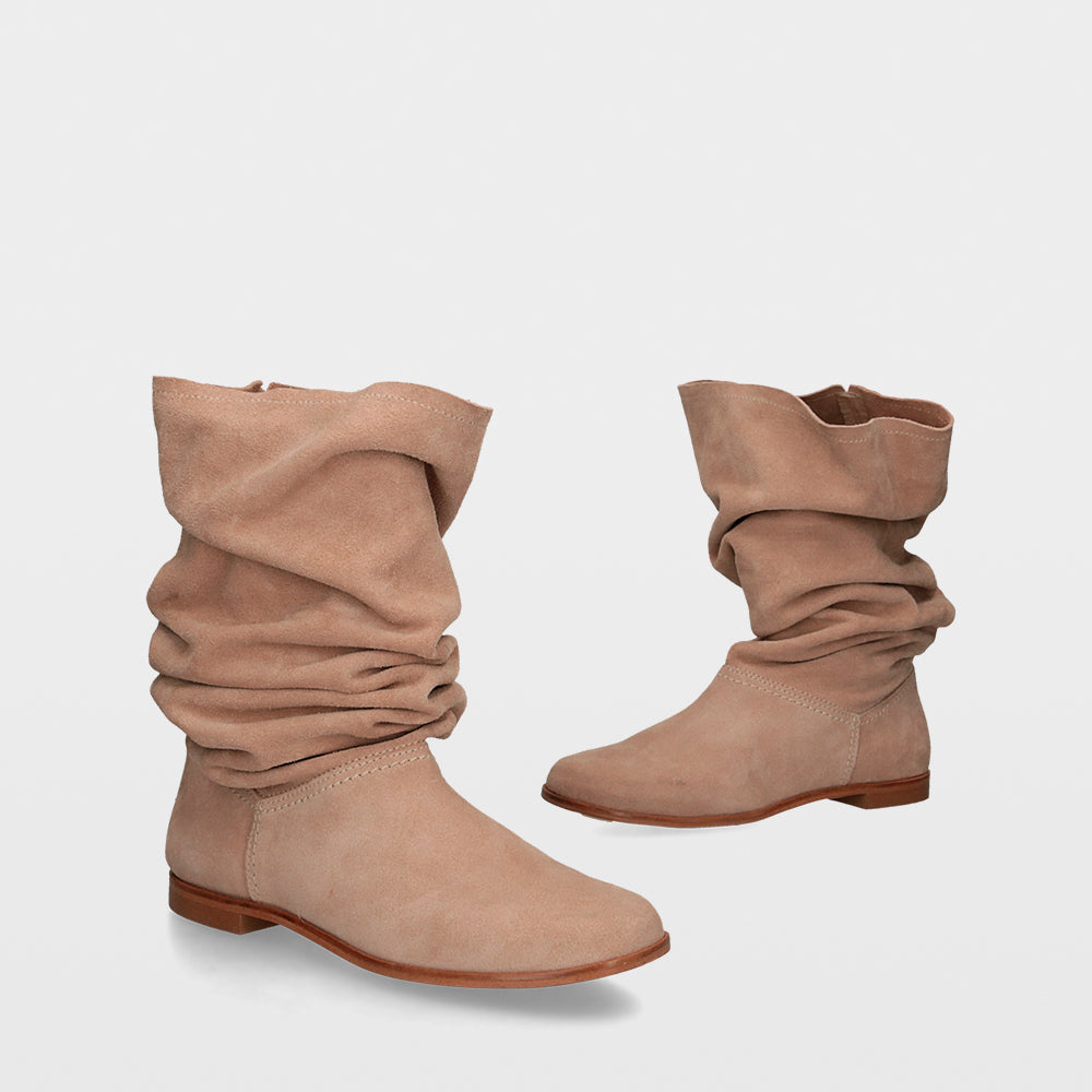 Ulanka Sumy - Soft leather ruched boot