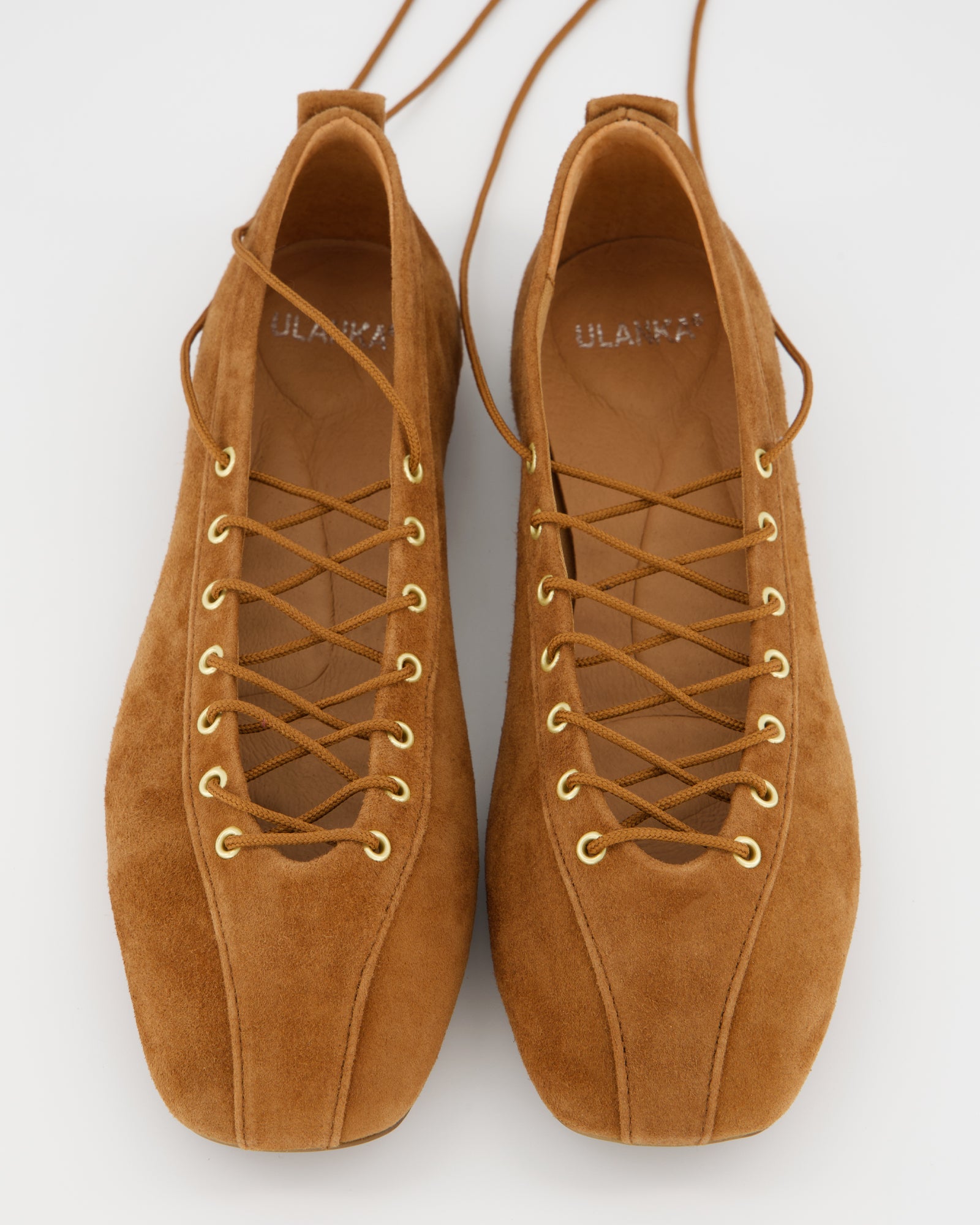 Suede lace-up ballerinas - Totem – Ulanka