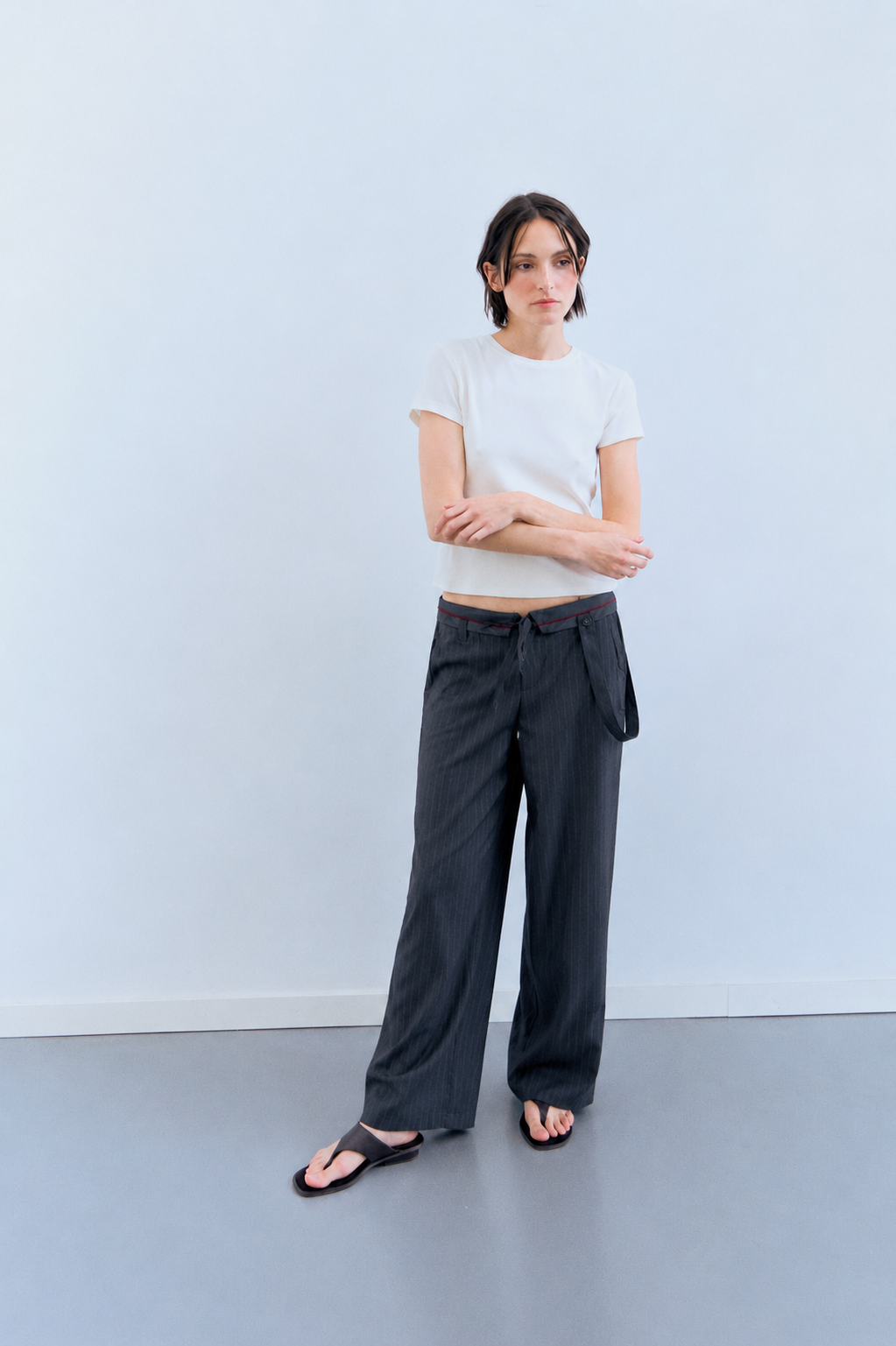 Pantalones raya diplomática oversize Yara