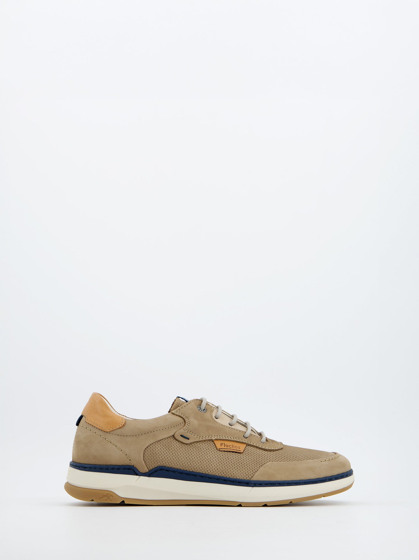 Zapatilla Casual De Piel Perforados Marrones - Fluchos