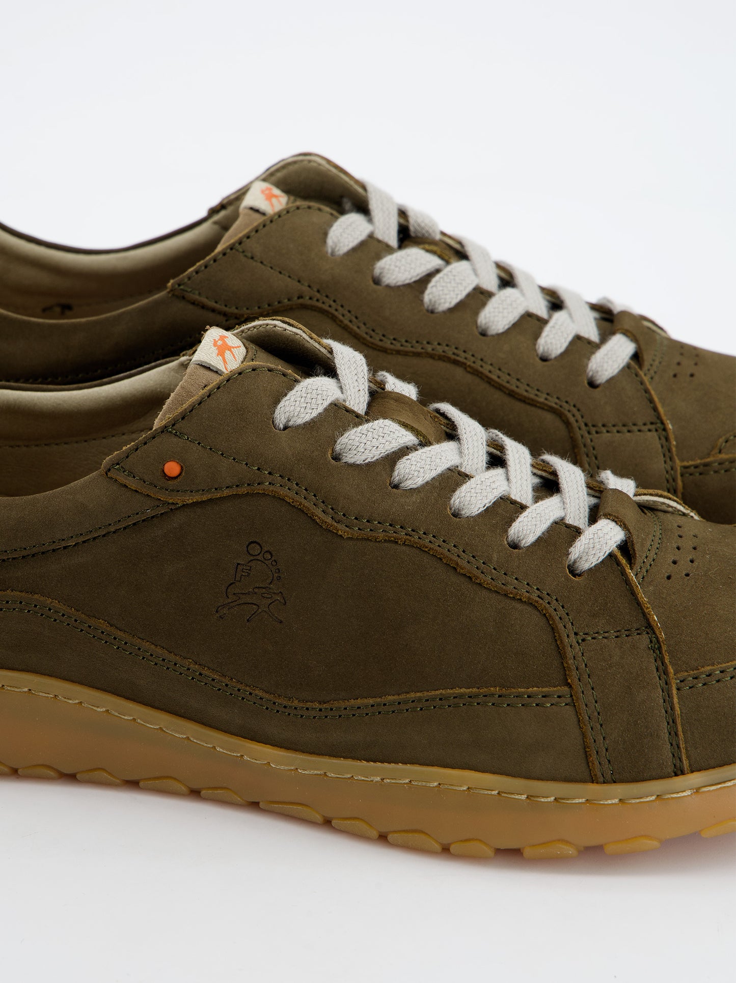 Zapatilla Casual De Piel Verdes - Fluchos