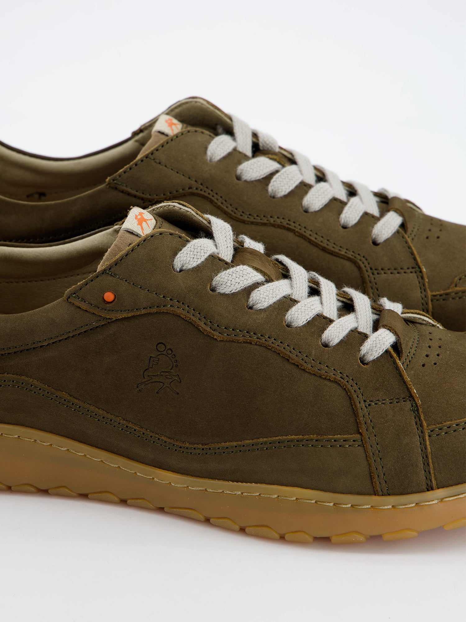 Zapatilla Casual De Piel Verdes - Fluchos