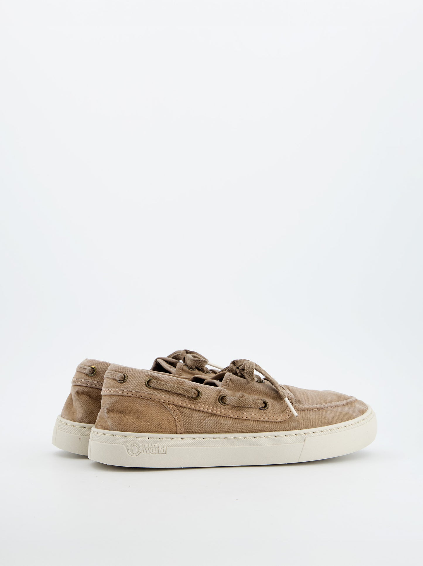 Zapatilla De Lona Beige Lavado - Natural World