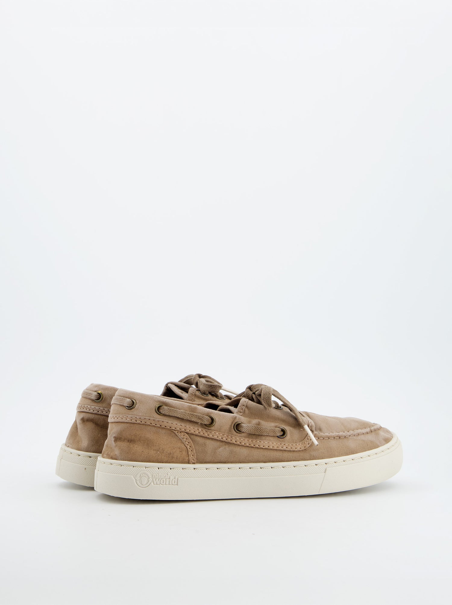 Zapatilla De Lona Beige Lavado - Natural World