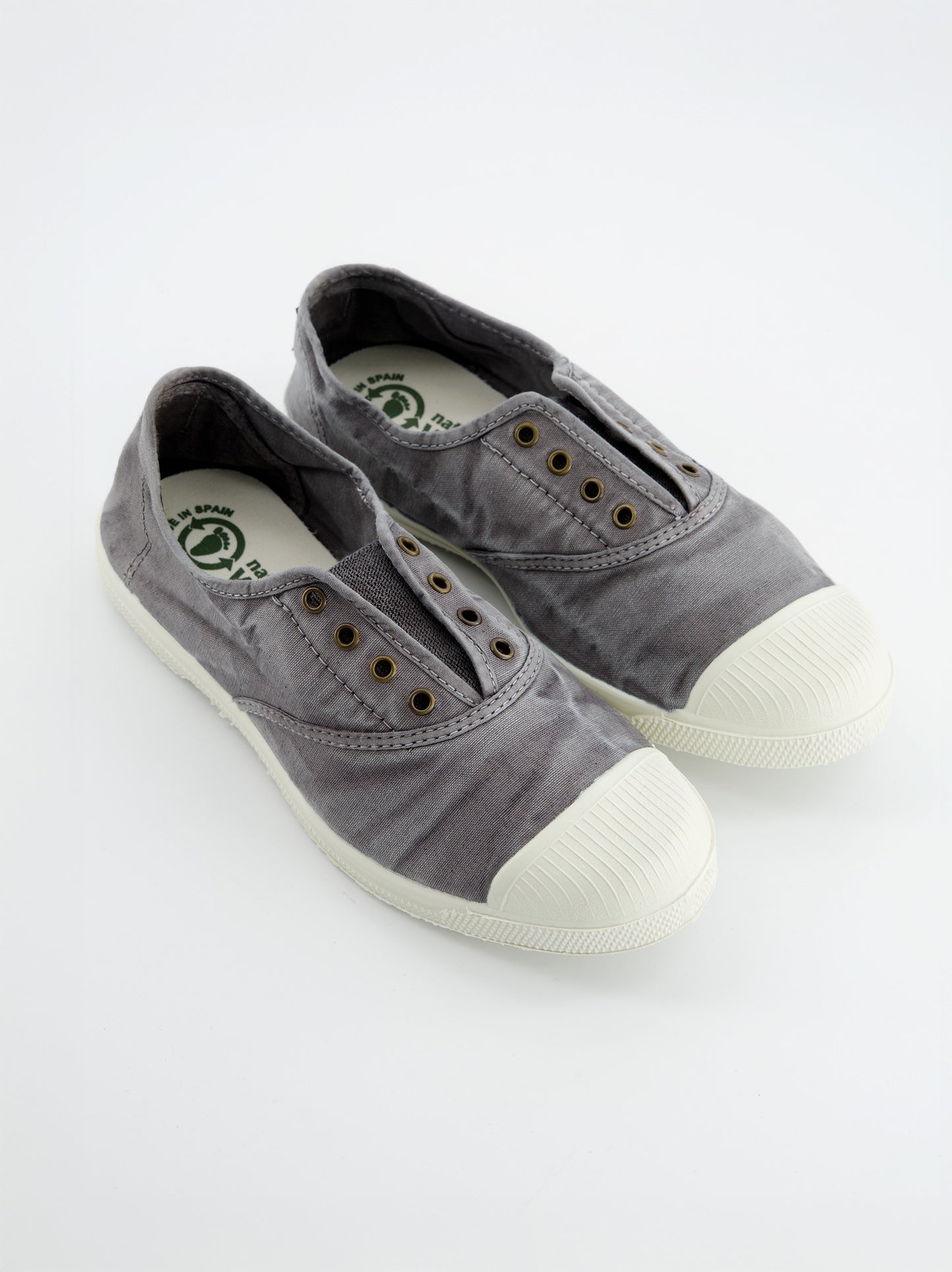 Zapatilla De Lona Gris Lavado - Natural Wold