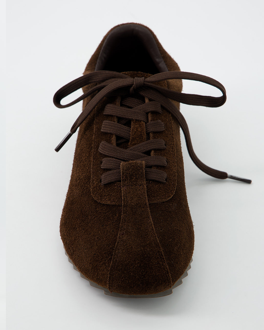 Minimalist brown suede sneaker - Tent