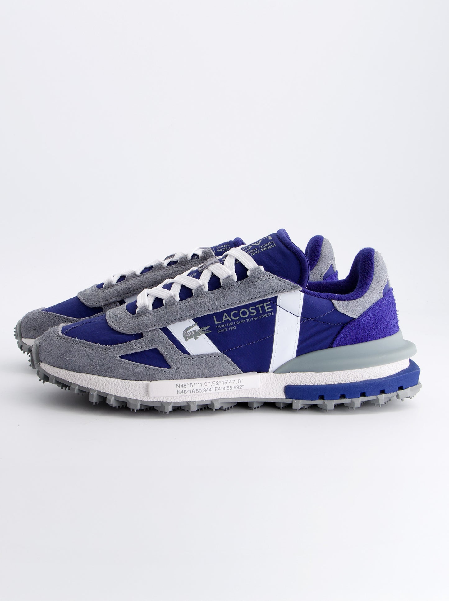 Zapatillas Lacoste Deportivas Azul Eléctrico y Gris - Elite Active