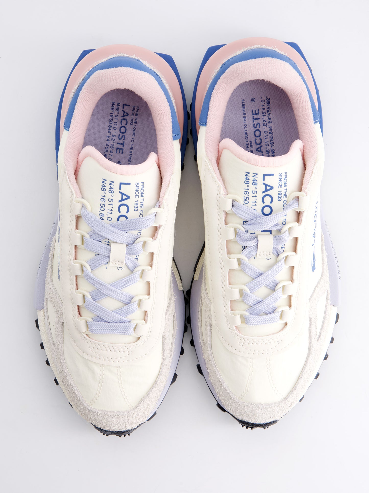 Zapatillas Lacoste Elite Active Blanco Y Rosa