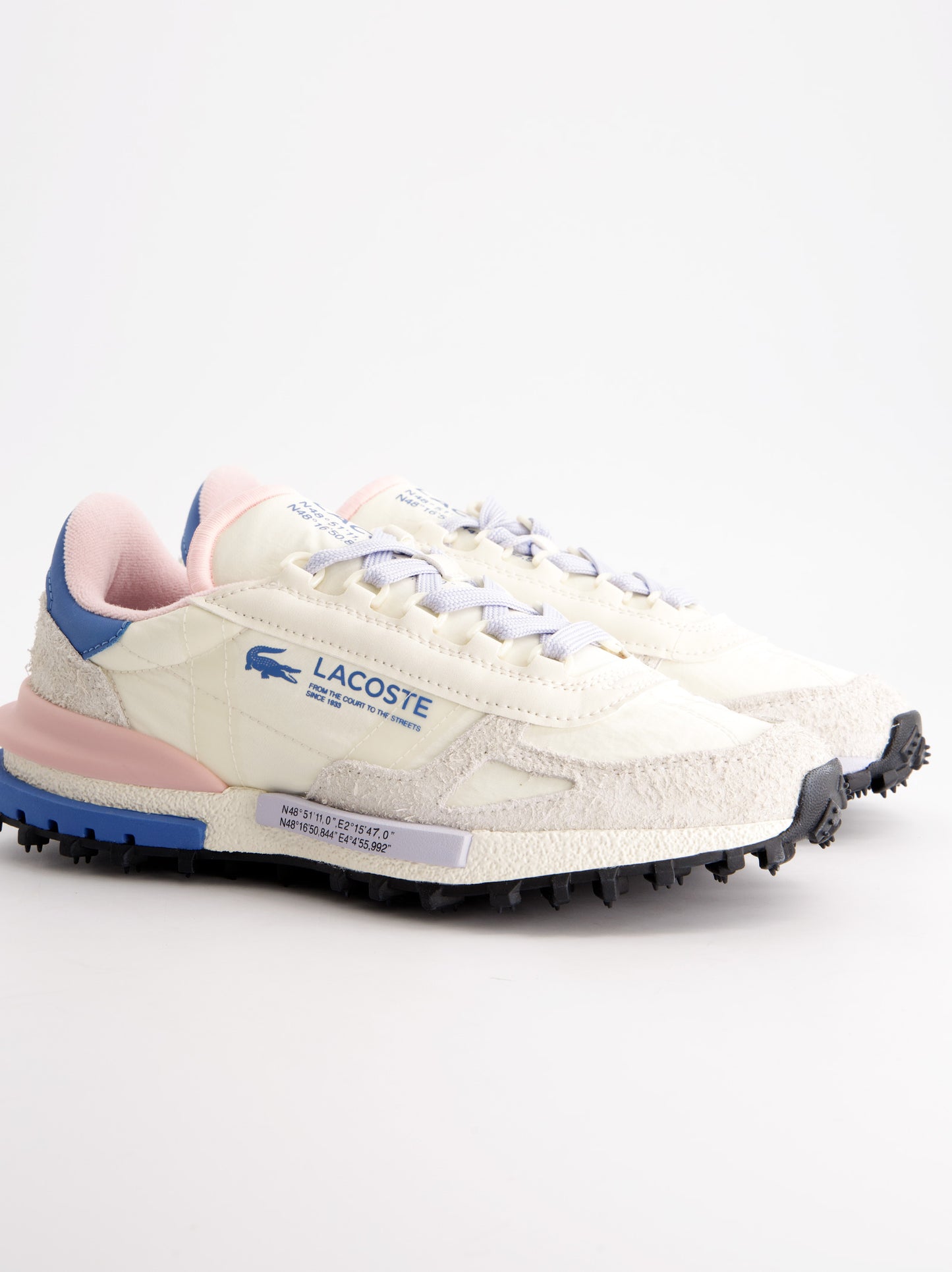 Zapatillas Lacoste Elite Active Blanco Y Rosa