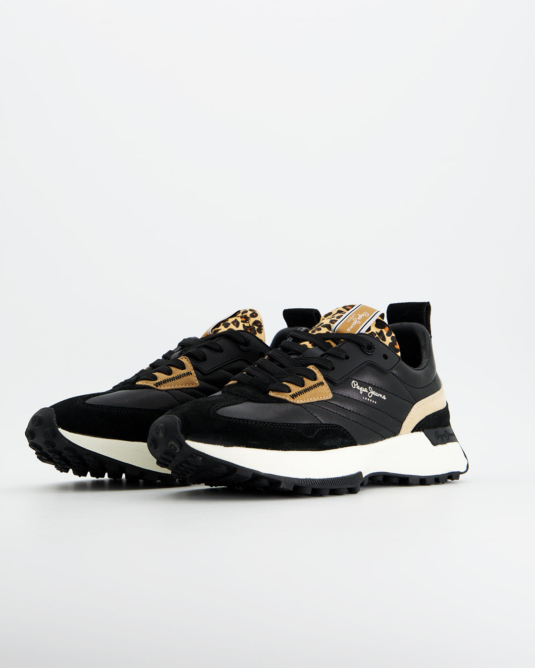 Zapatillas Pepe Jeans Negras con Estampado