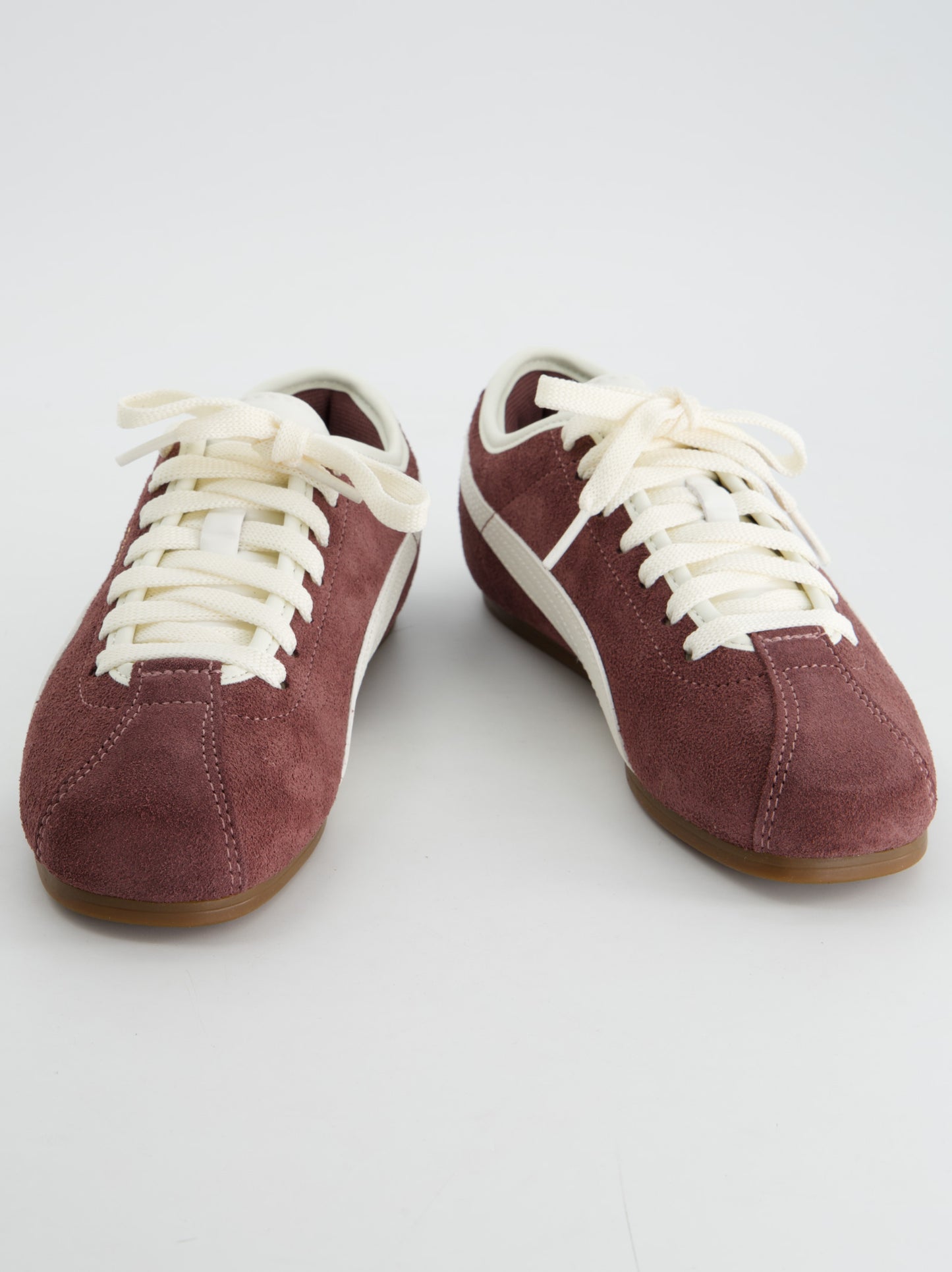 Zapatillas Puma Tracke Suede Granate y Crema