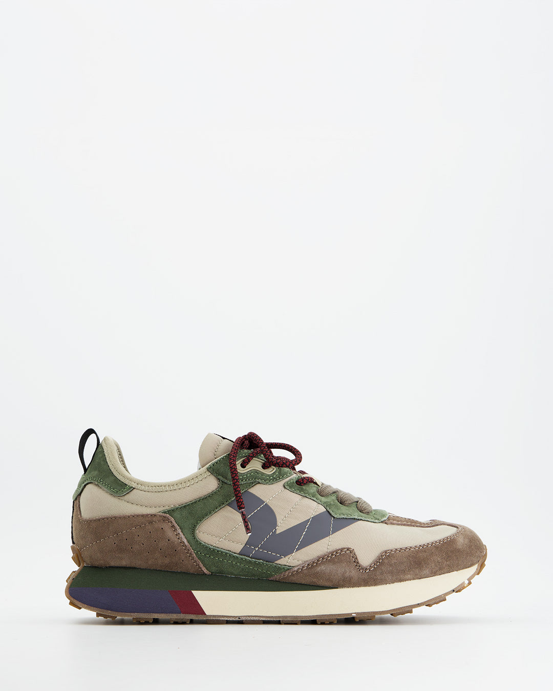 Zapatillas Victoria 1985 Retro Multicolor Verde y Beige