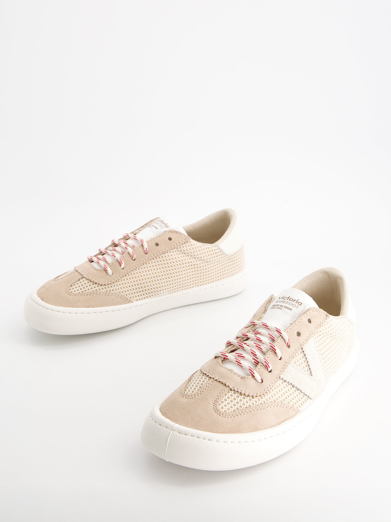 Victoria Olmo Barefoot Suede and Mesh Sneakers