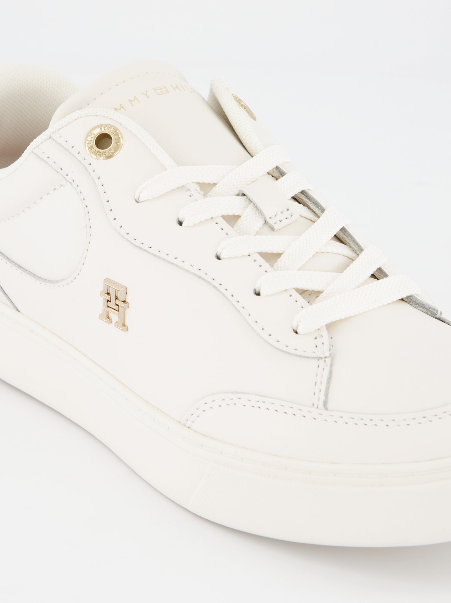 Zapatillas blancas de piel Tommy Hilfiger
