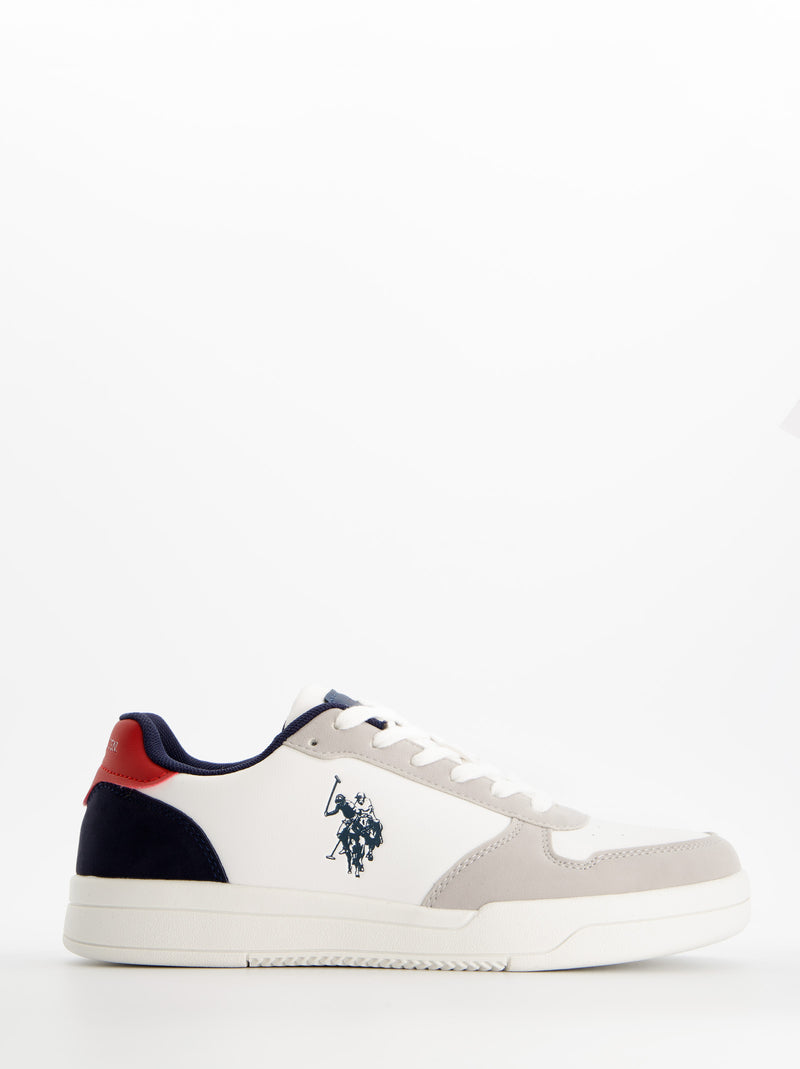 Zapatillas blancas efecto piel - U.S. Polo Assn. Steve