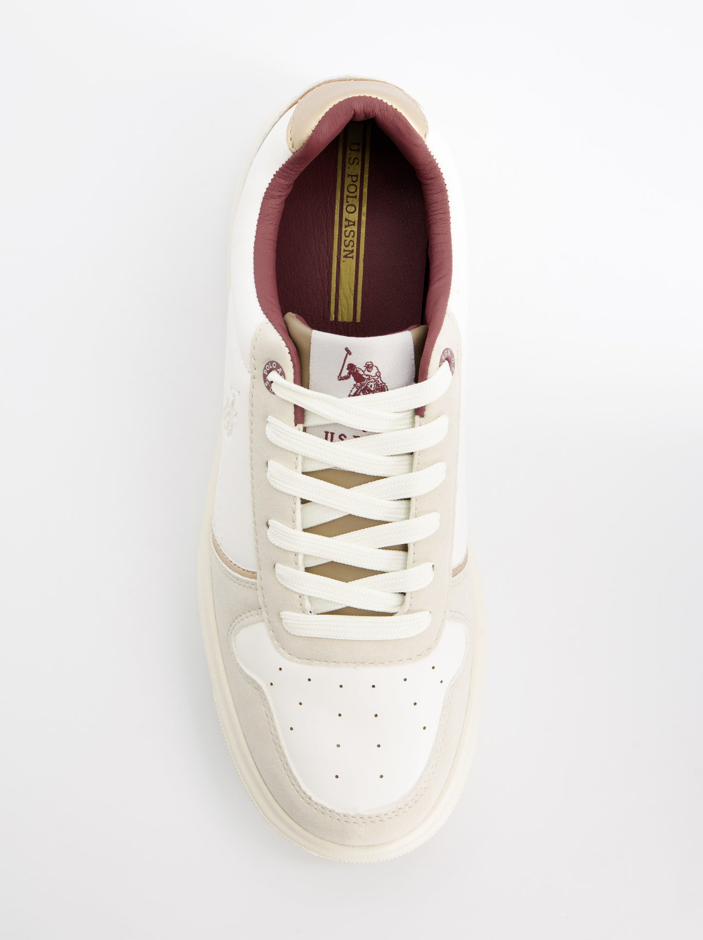 Zapatillas blancas efecto piel - U.S. Polo Assn. Zabry