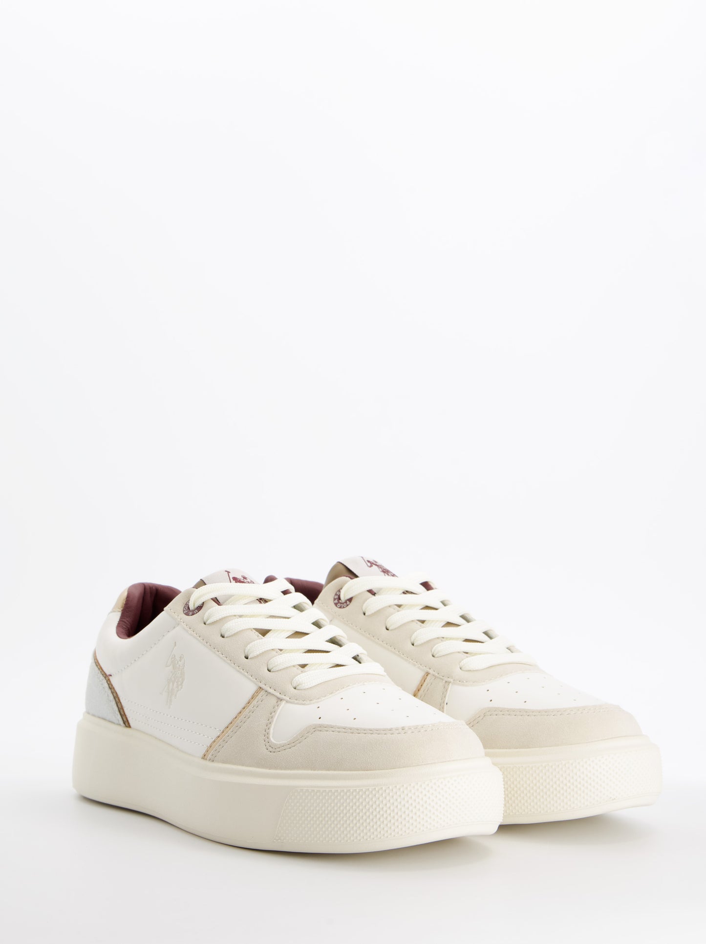 Zapatillas blancas efecto piel - U.S. Polo Assn. Zabry