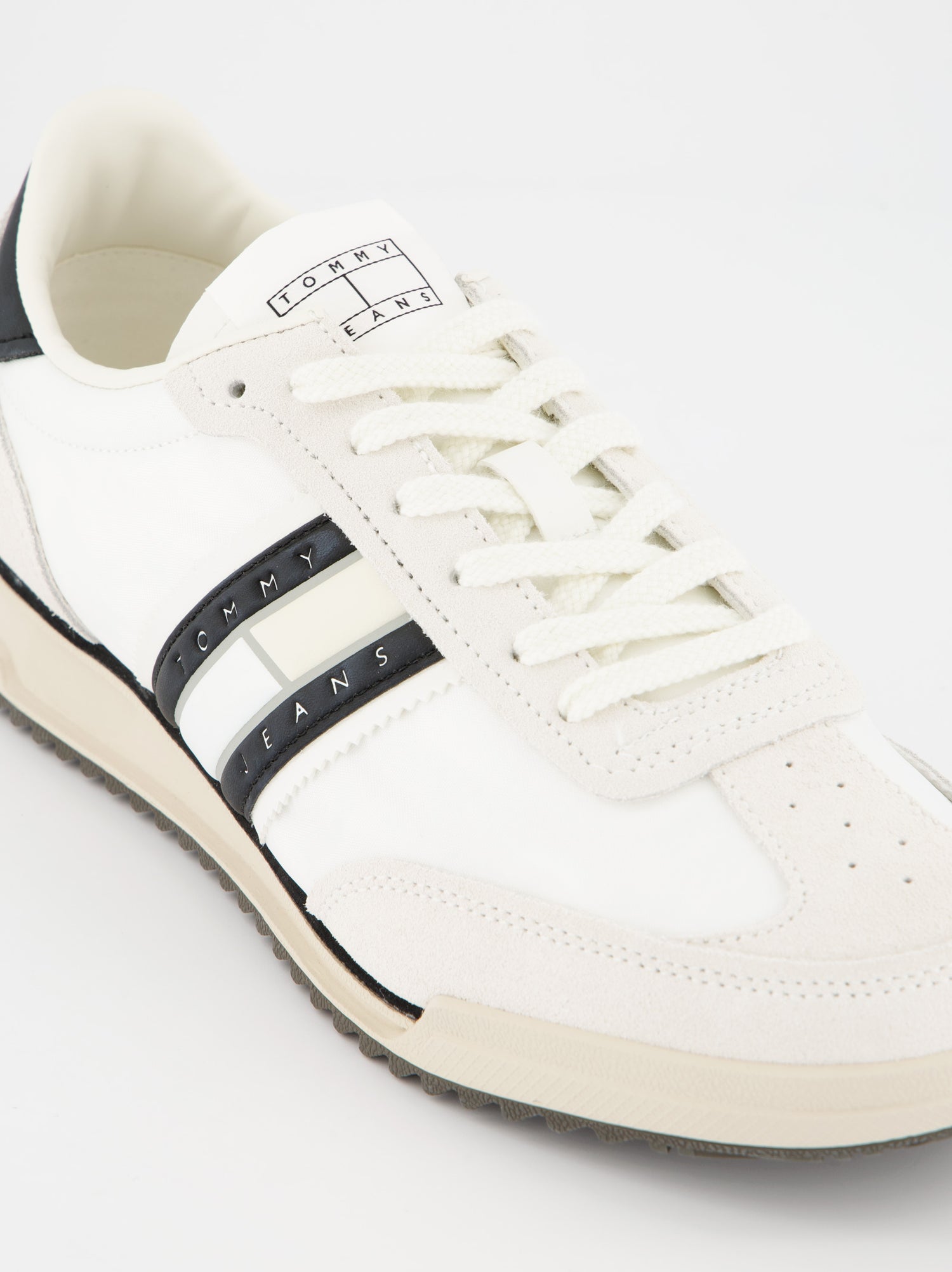 Tommy Hilfiger white leather running shoes