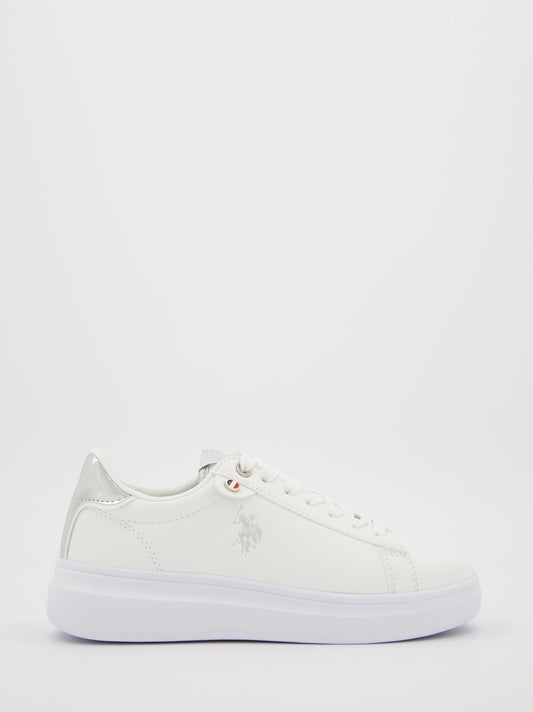 Zapatillas casual blancas de mujer de US Polo