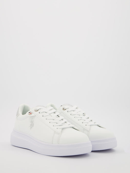 Zapatillas casual blancas de mujer de US Polo