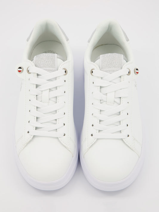 Zapatillas casual blancas de mujer de US Polo