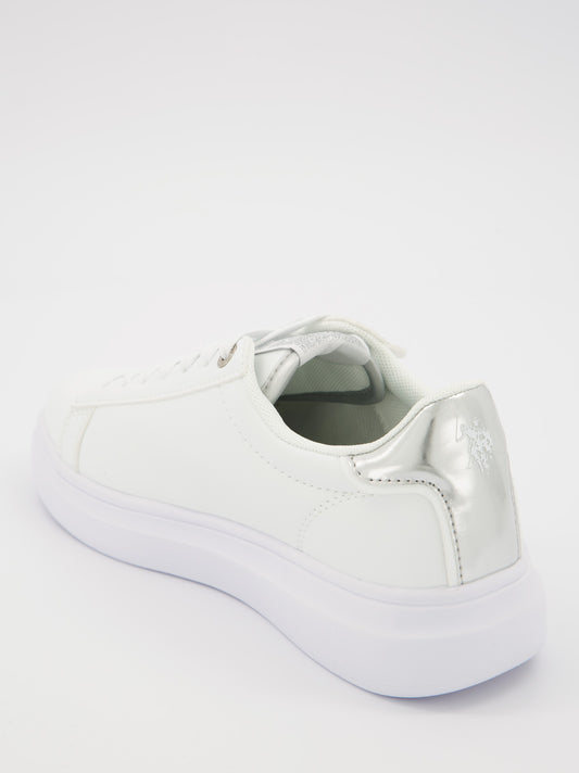 Zapatillas casual blancas de mujer de US Polo