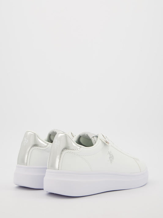 Zapatillas casual blancas de mujer de US Polo