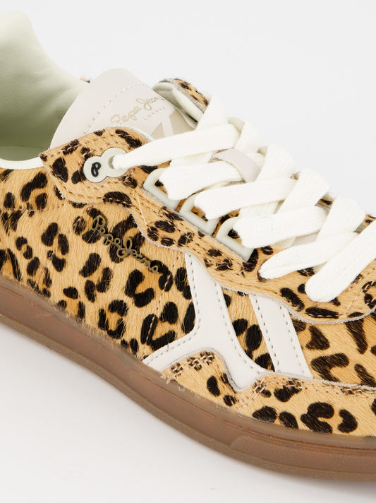 Zapatillas de pelo animal print Pepe Jeans