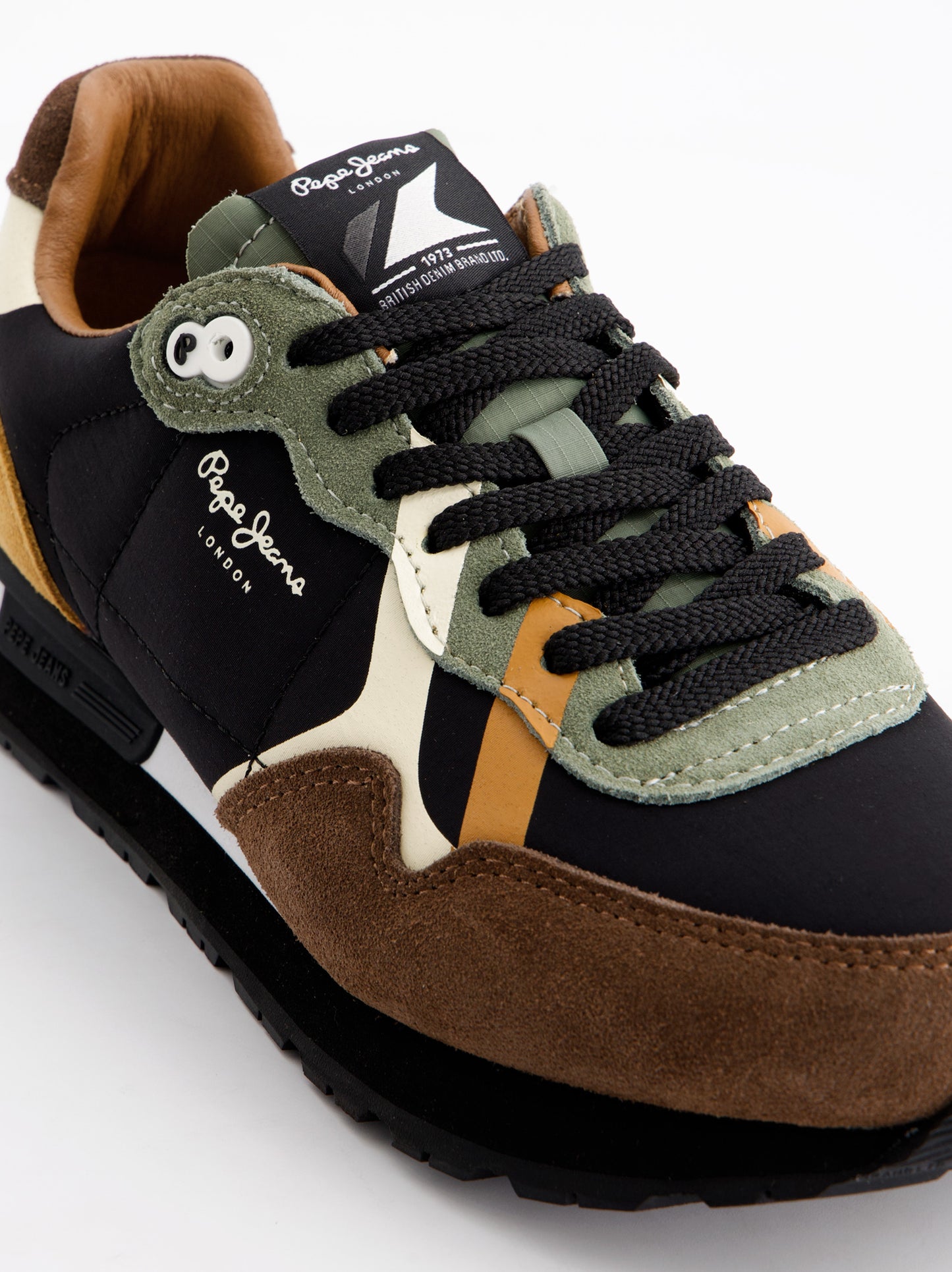 Leather sneakers - Pepe Jeans Brit Prints