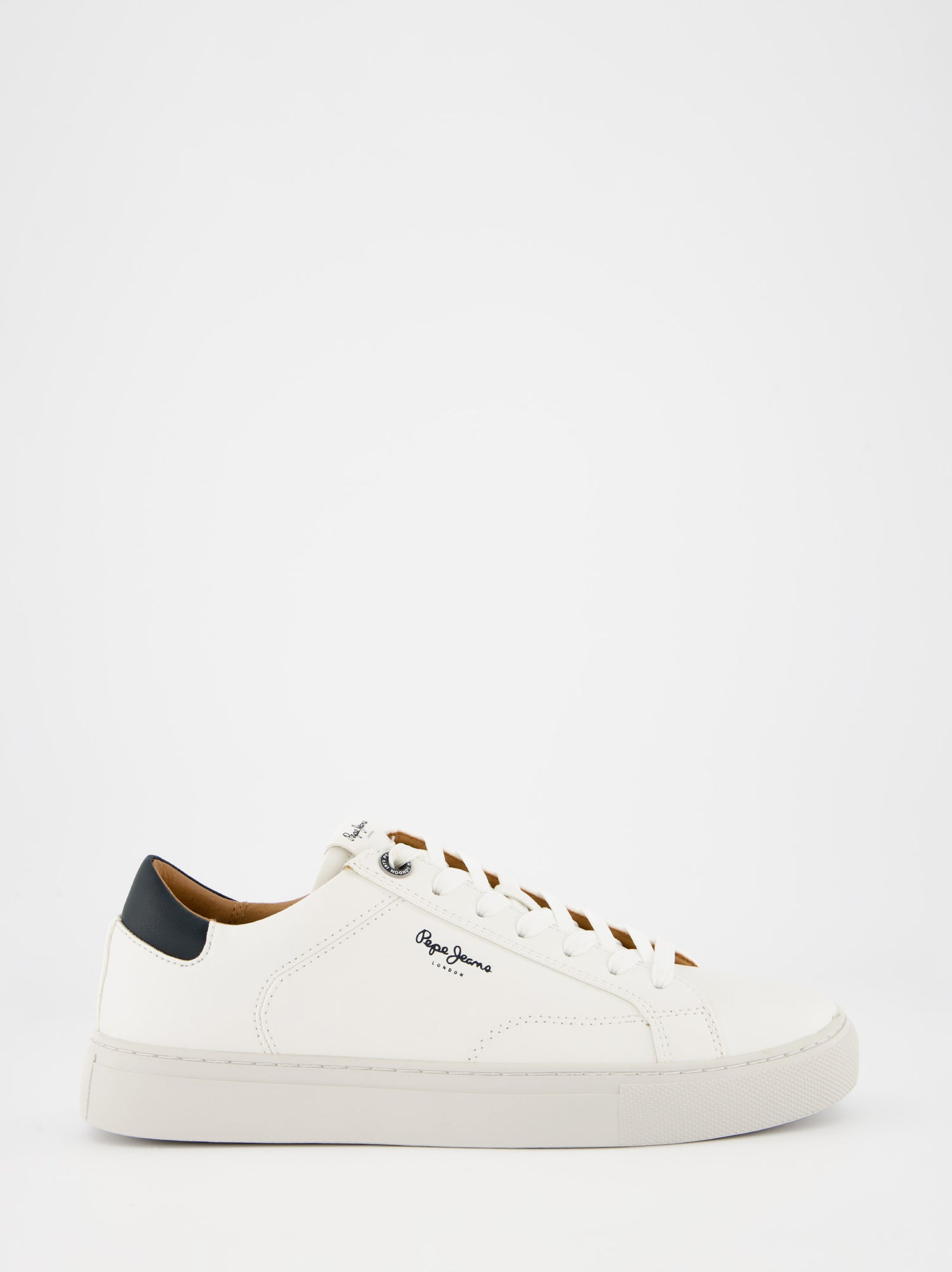 Zapatillas de piel con detalles en ante de Pepe Jeans