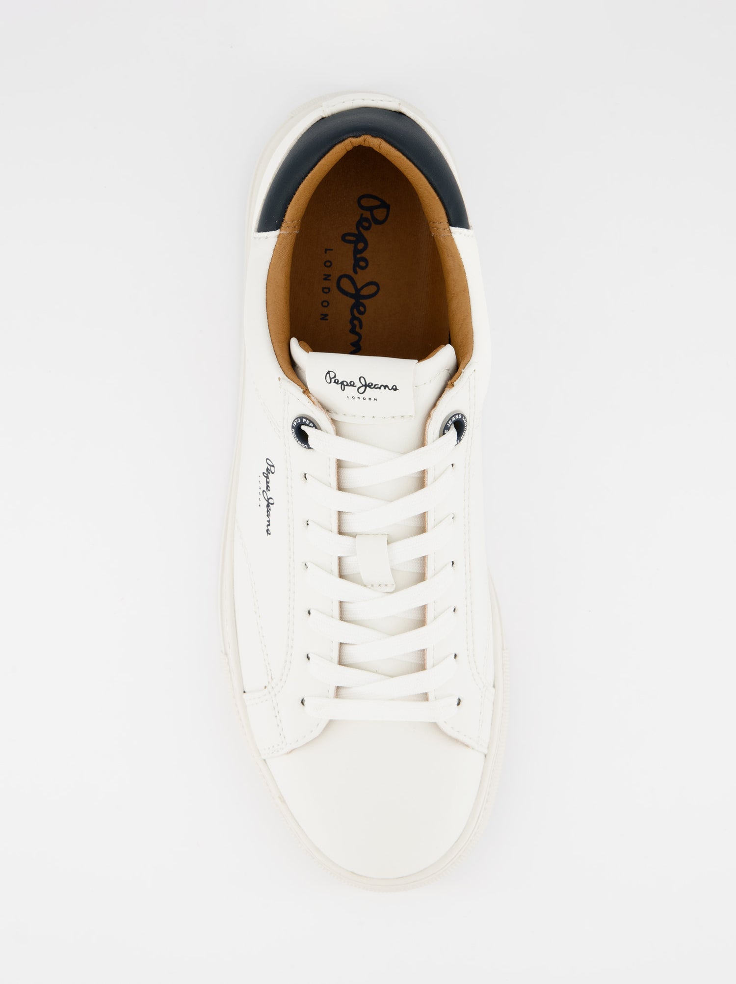 Zapatillas de piel con detalles en ante de Pepe Jeans