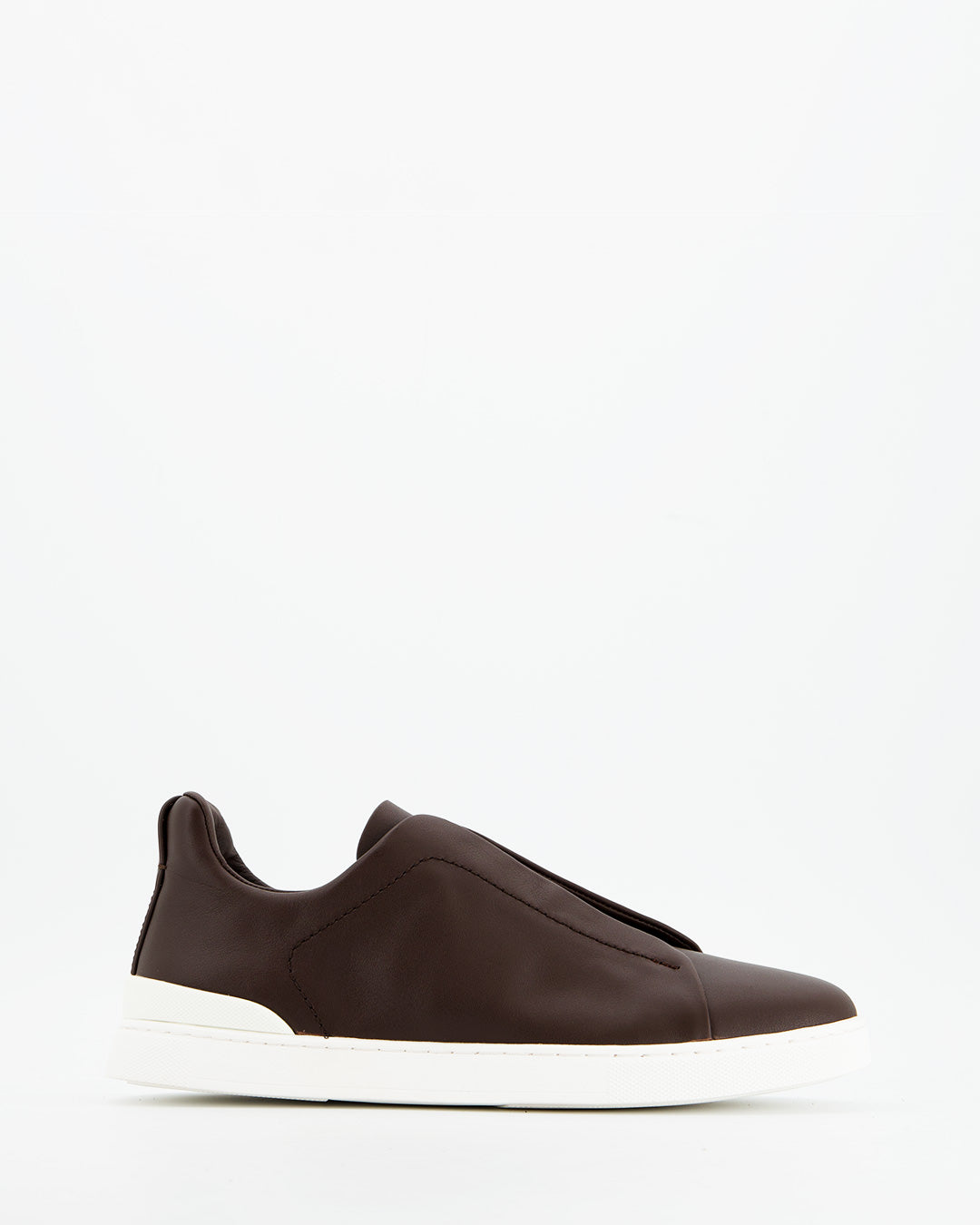 Zapatillas de piel marrón