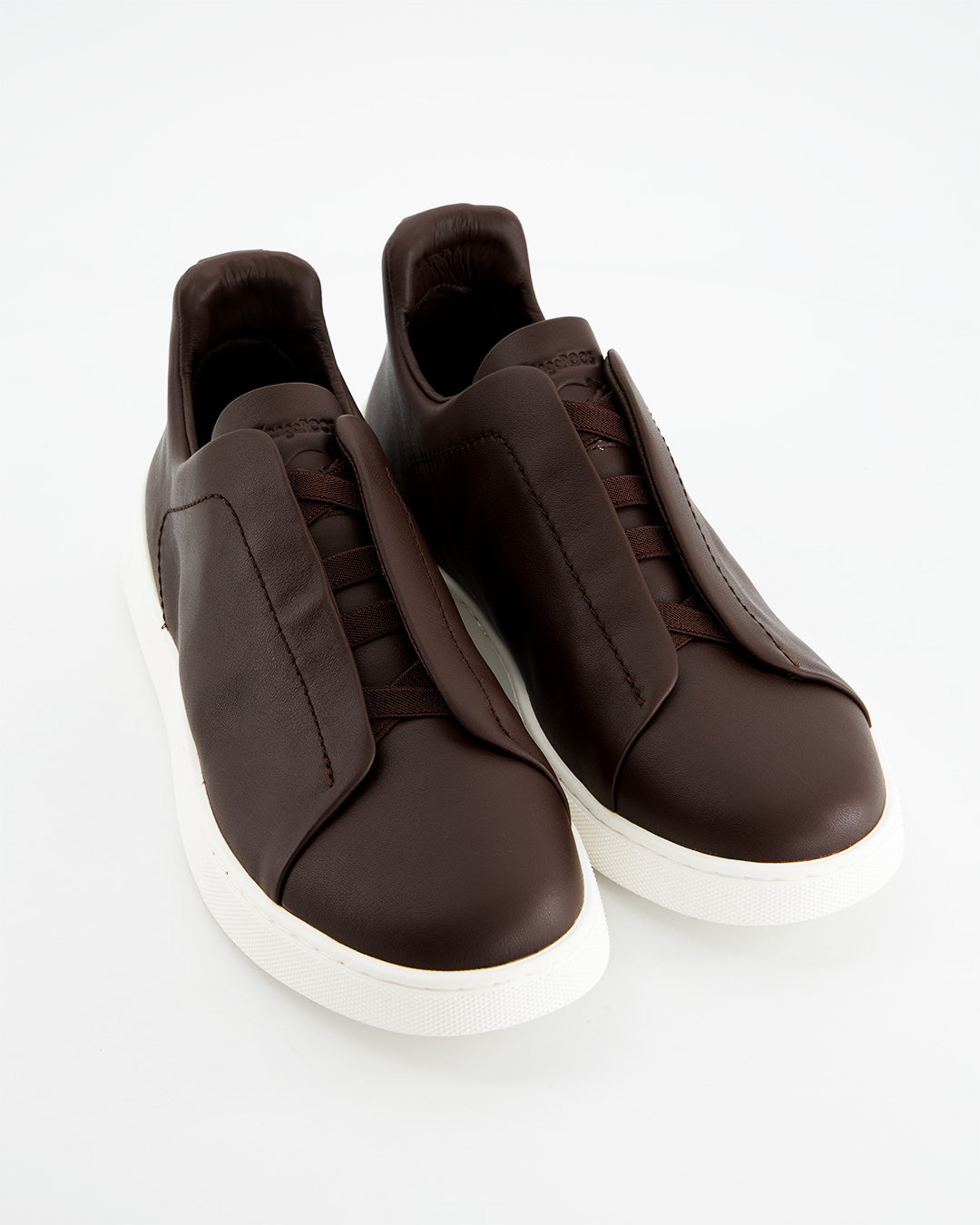 Zapatillas de piel marrón