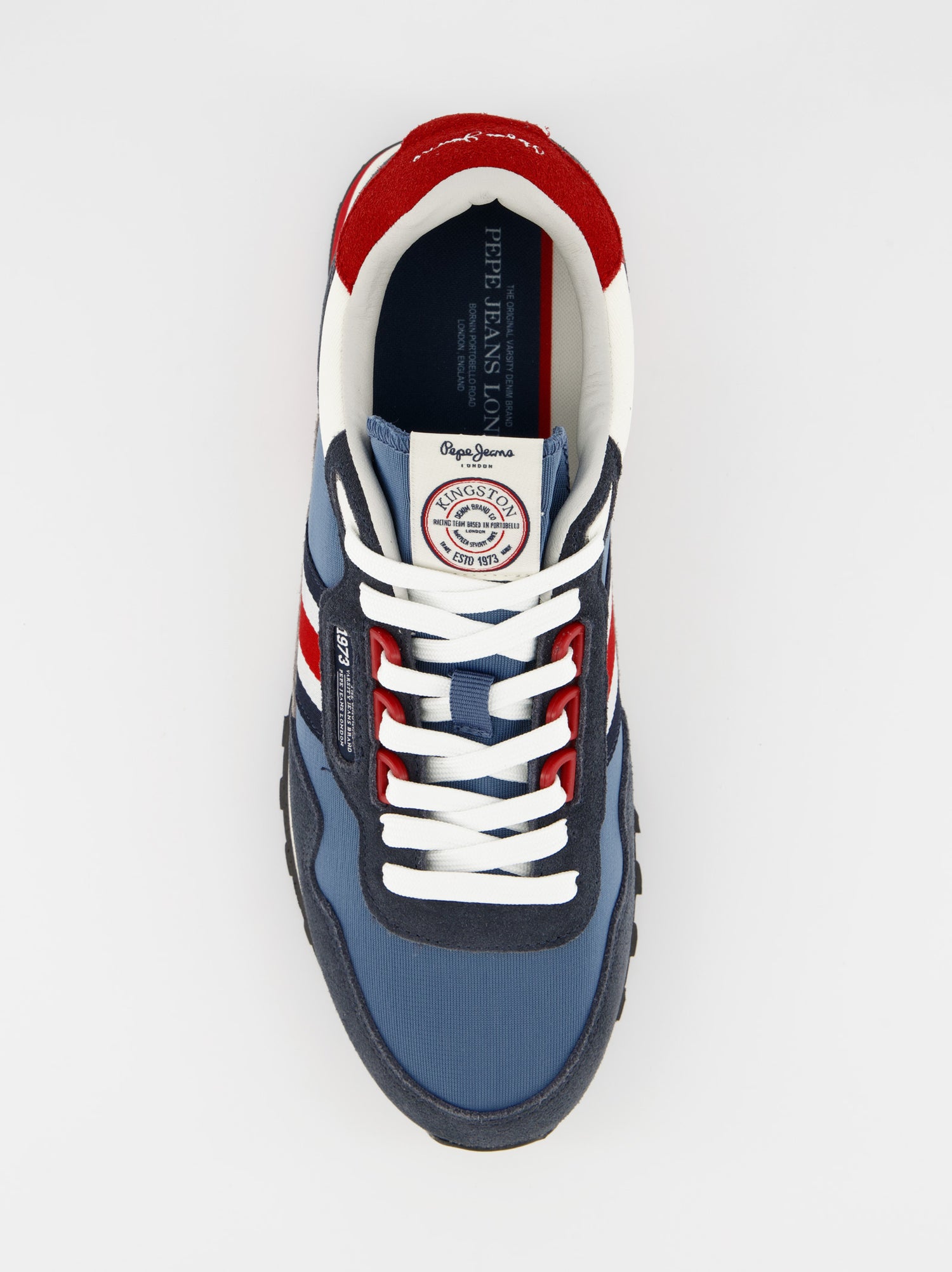 Zapatillas deportivas running con detalles en ante de Pepe Jeans