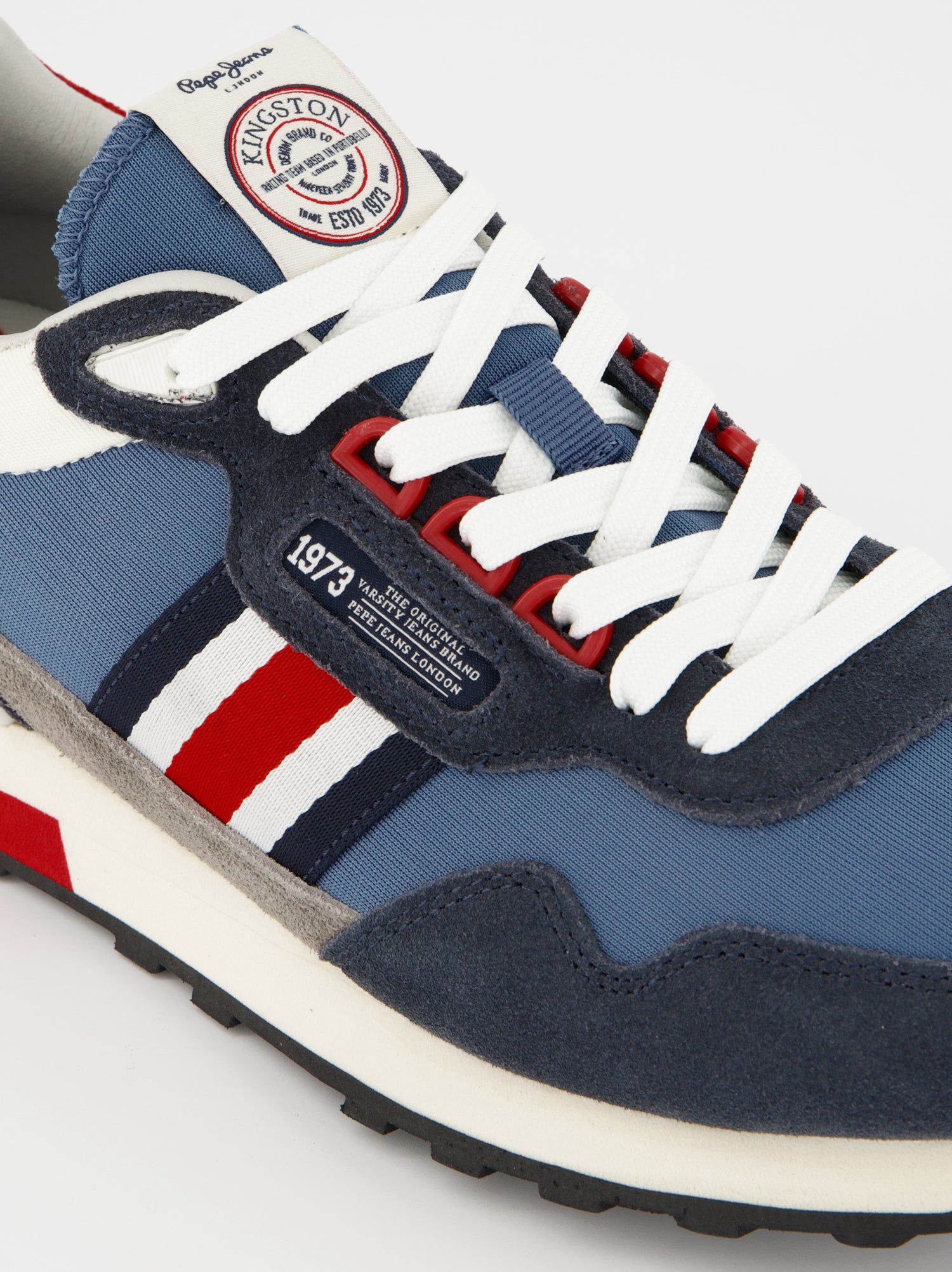 Zapatillas deportivas running con detalles en ante de Pepe Jeans