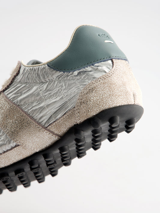Zapatillas plateadas efecto arrugado - Nova