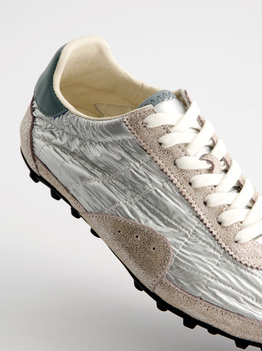 Zapatillas plateadas efecto arrugado - Nova