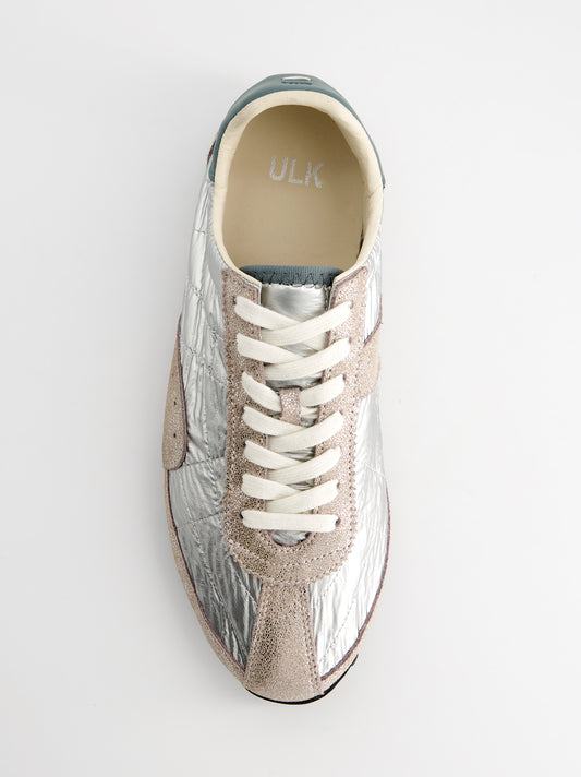 Zapatillas plateadas efecto arrugado - Nova