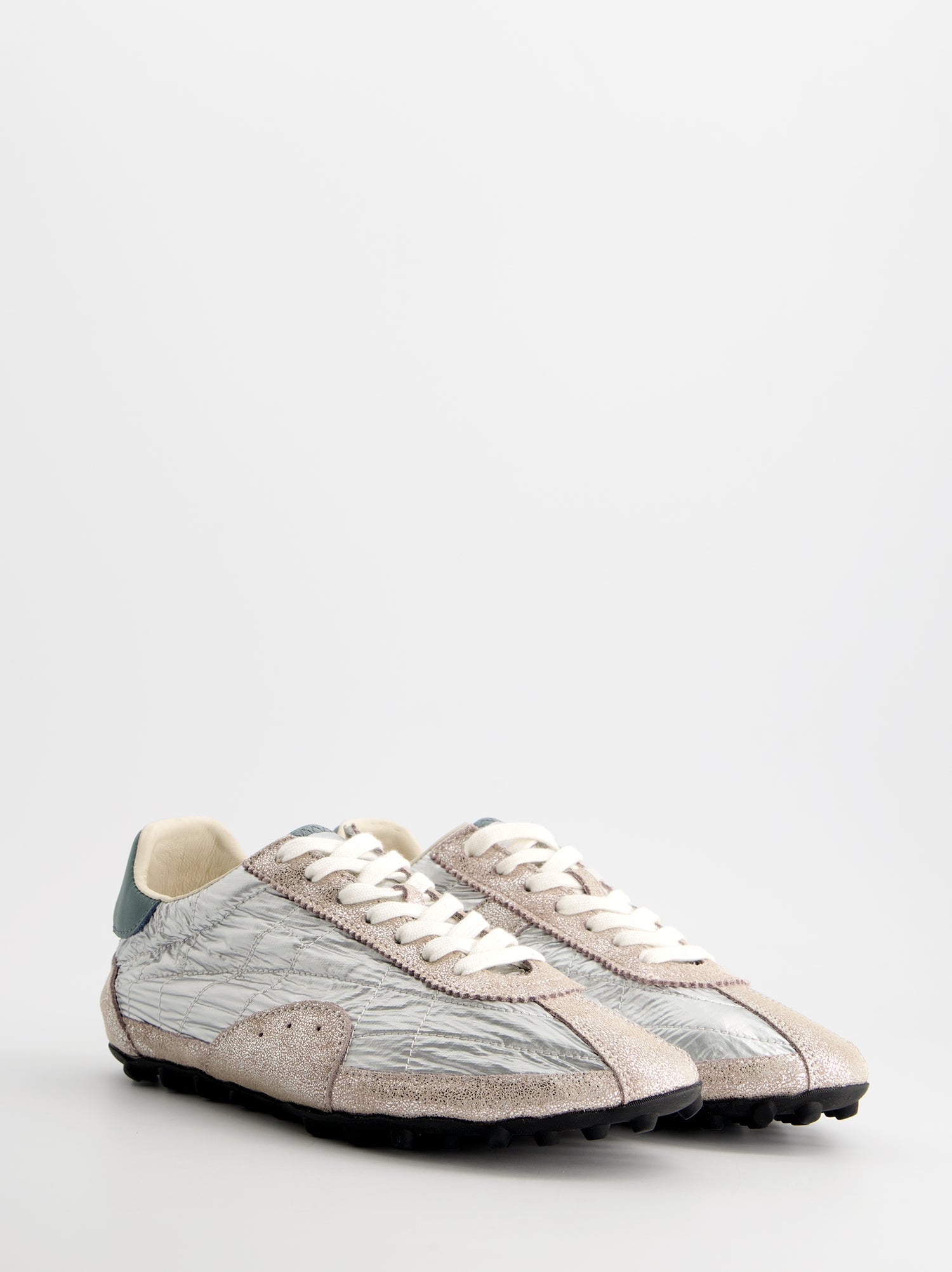 Zapatillas plateadas efecto arrugado - Nova