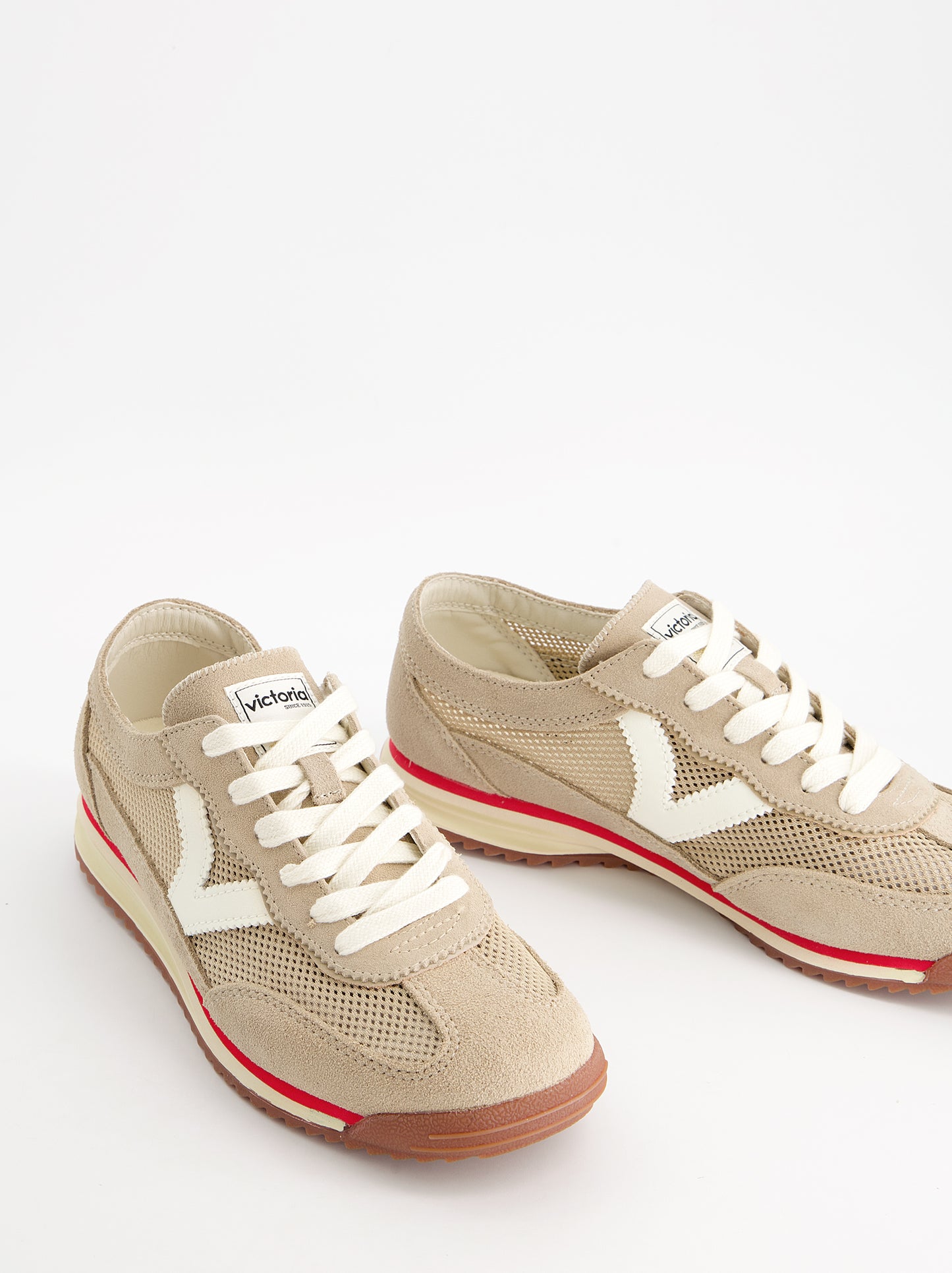 Zapatillas retro de ante y rejilla - Victoria Saturno