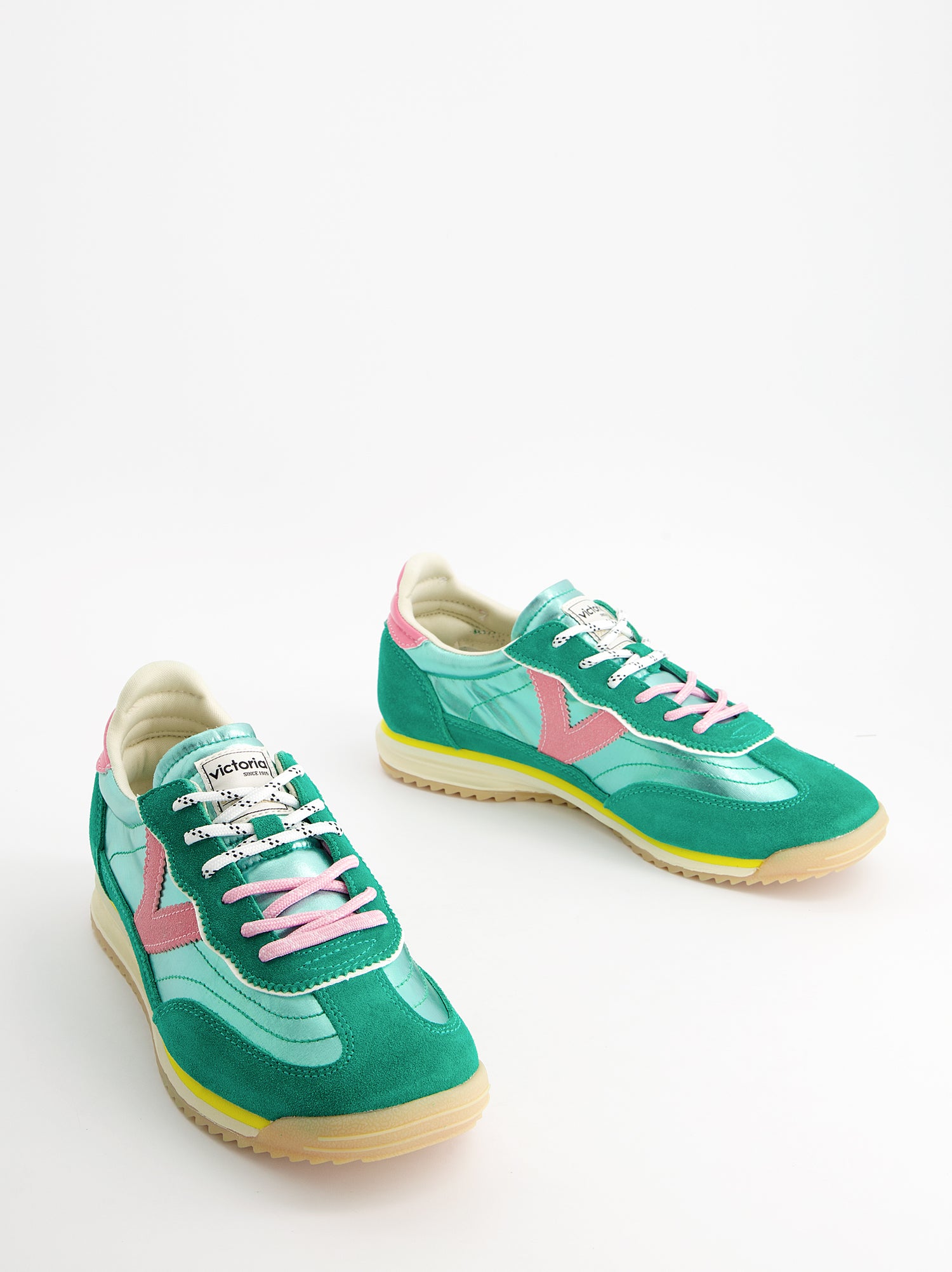 Retro metallic suede sneakers - Victoria Saturno