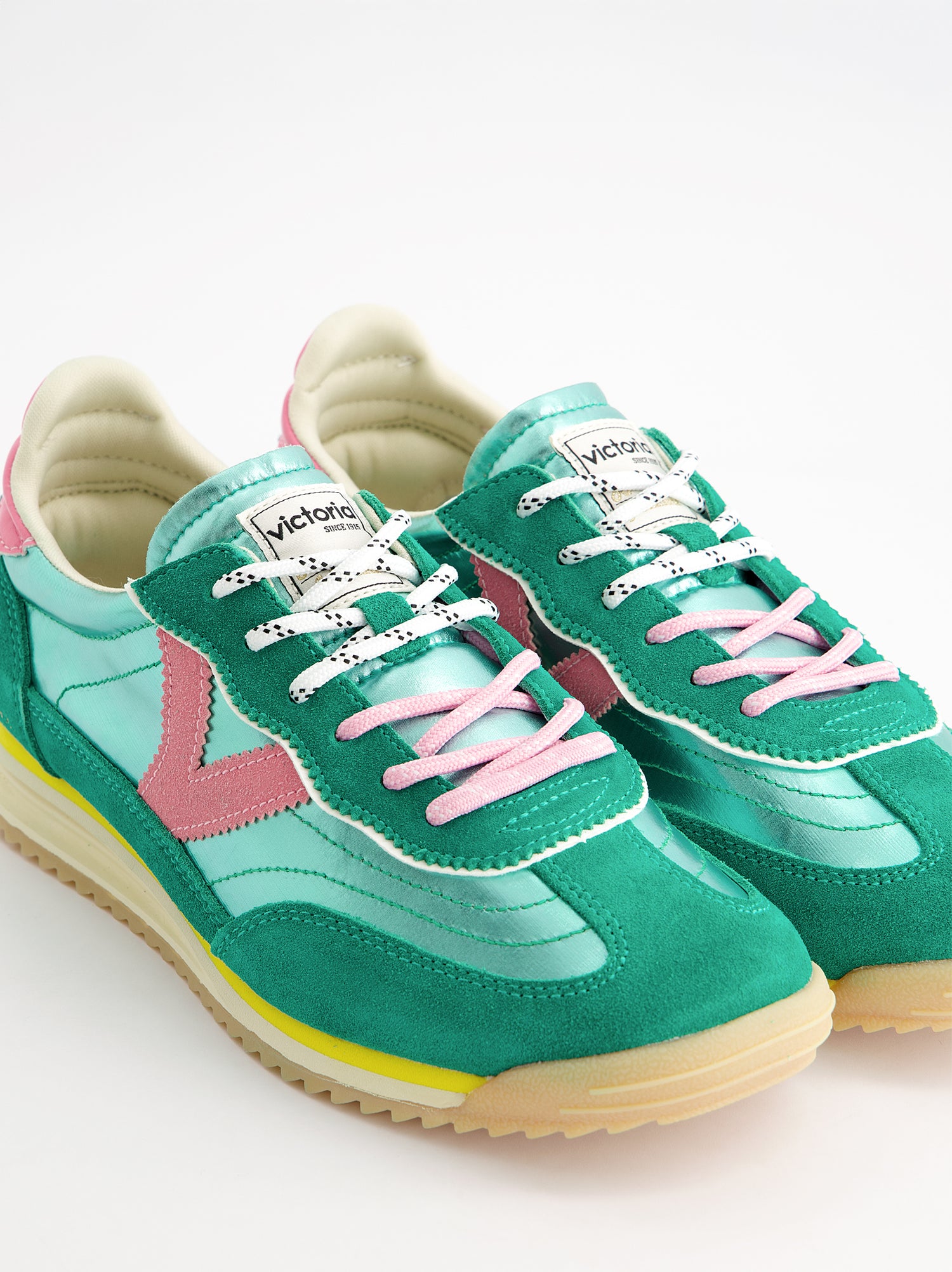 Retro metallic suede sneakers - Victoria Saturno