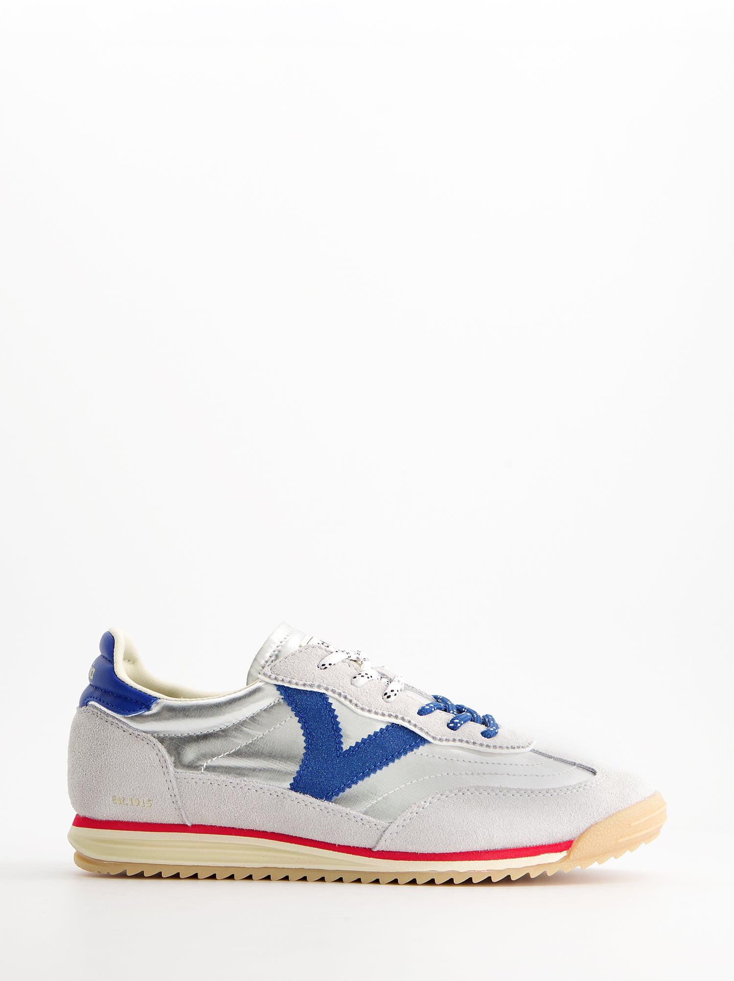 Zapatillas retro en ante metalizadas - Victoria Saturno
