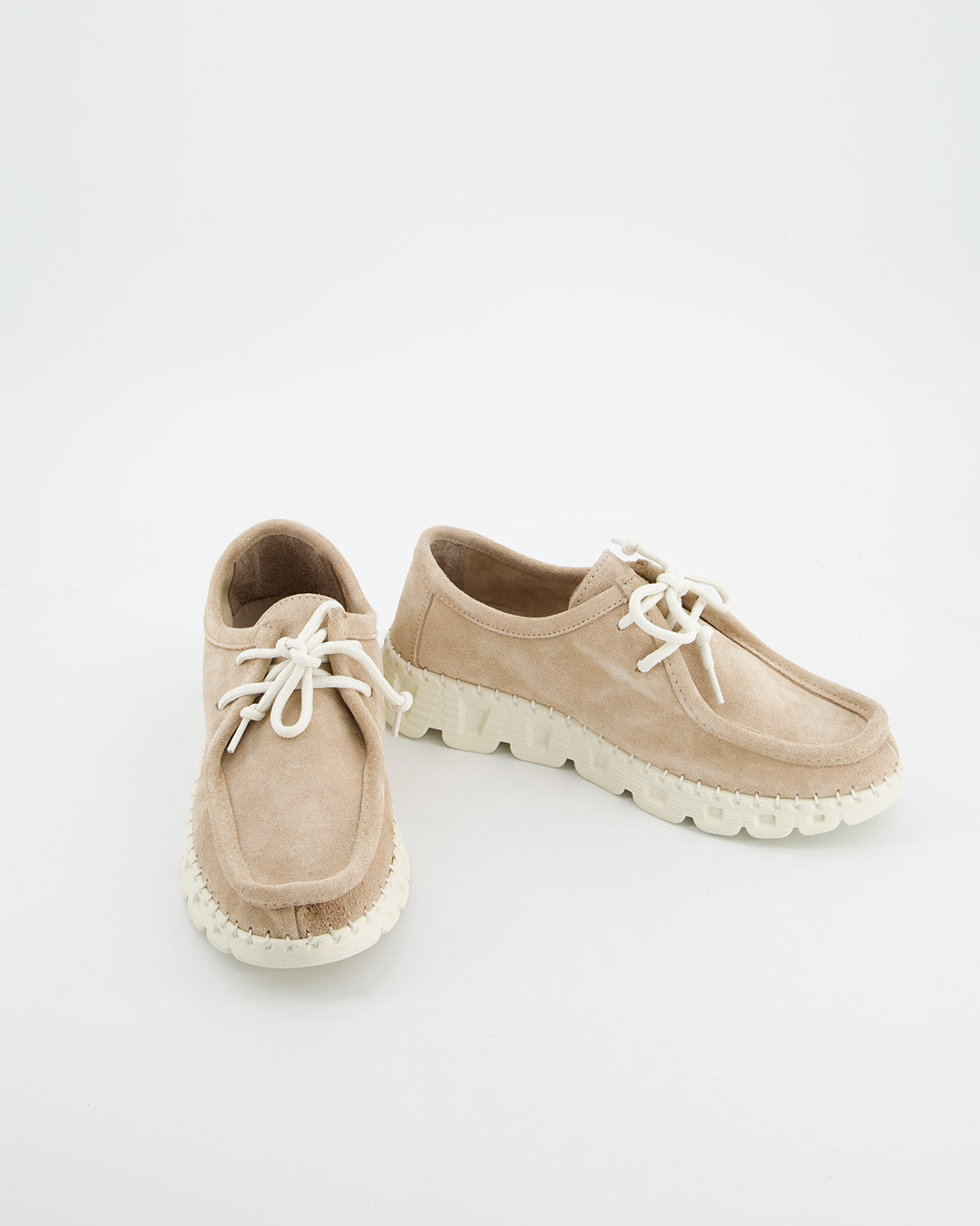Zapato casual de serraje con cordones - Suede