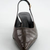Brown Leather Slingback Shoes - Douce