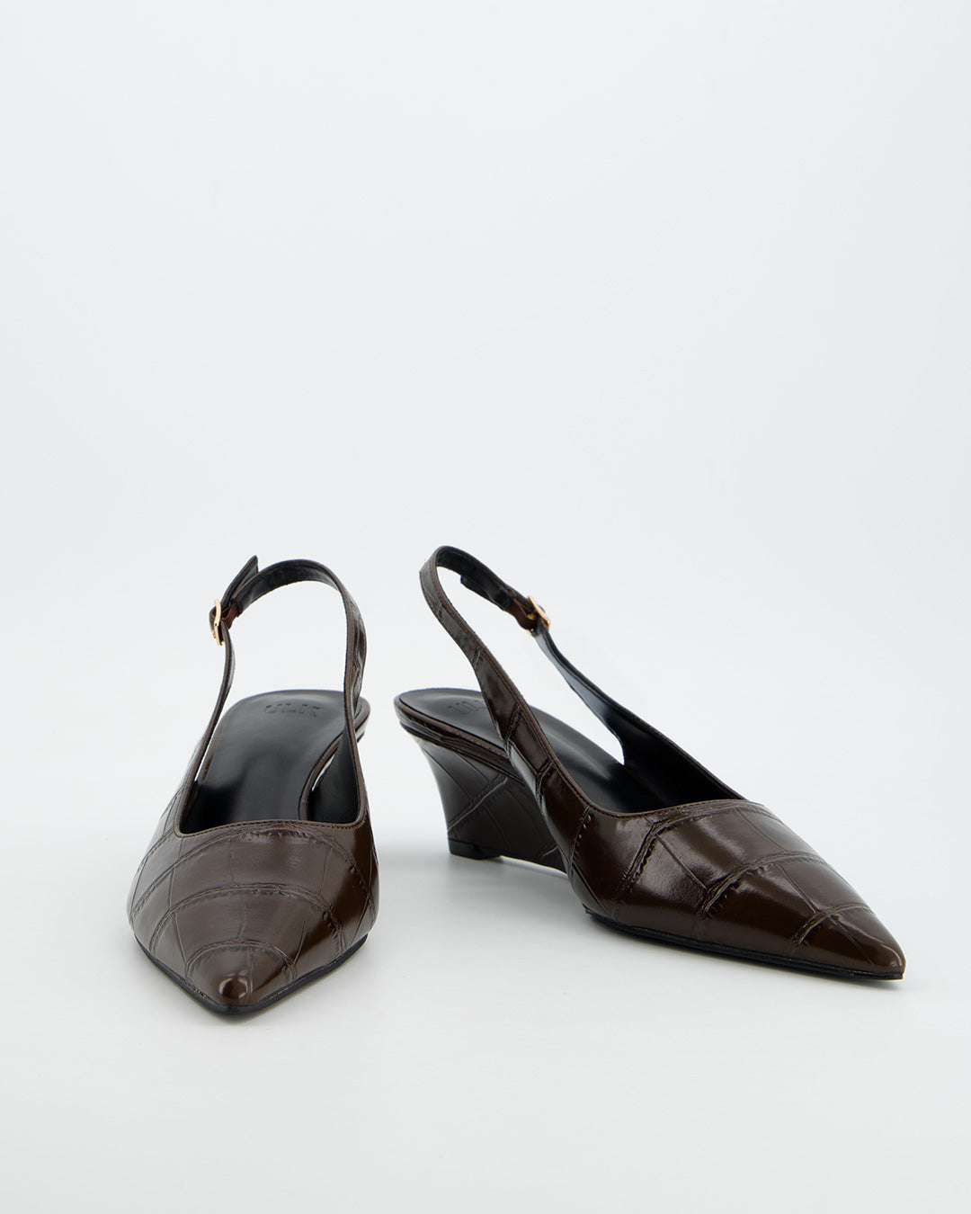 Brown Leather Slingback Shoes - Douce
